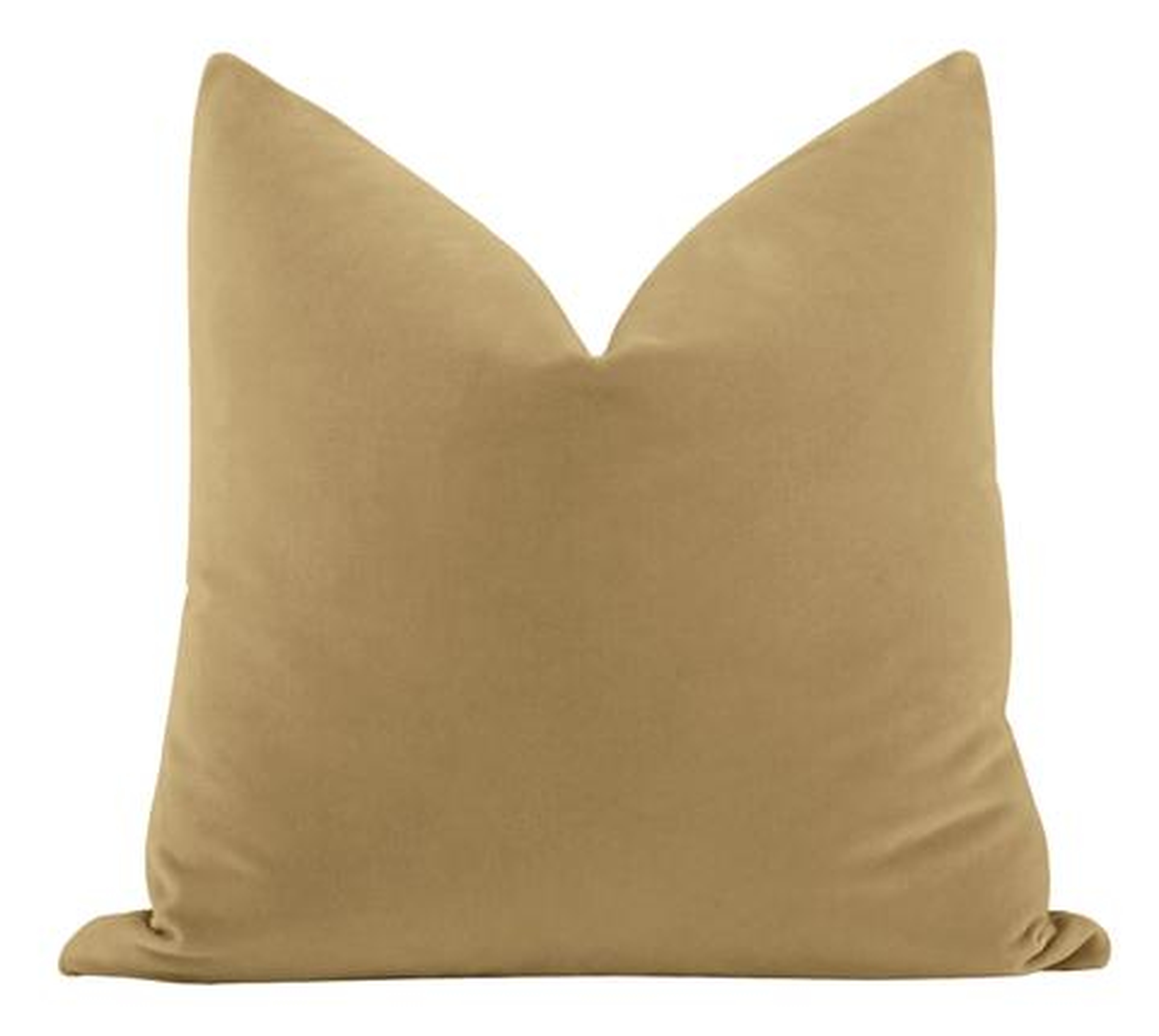Studio Velvet Pillow Cover, Camel, - Little Design Company