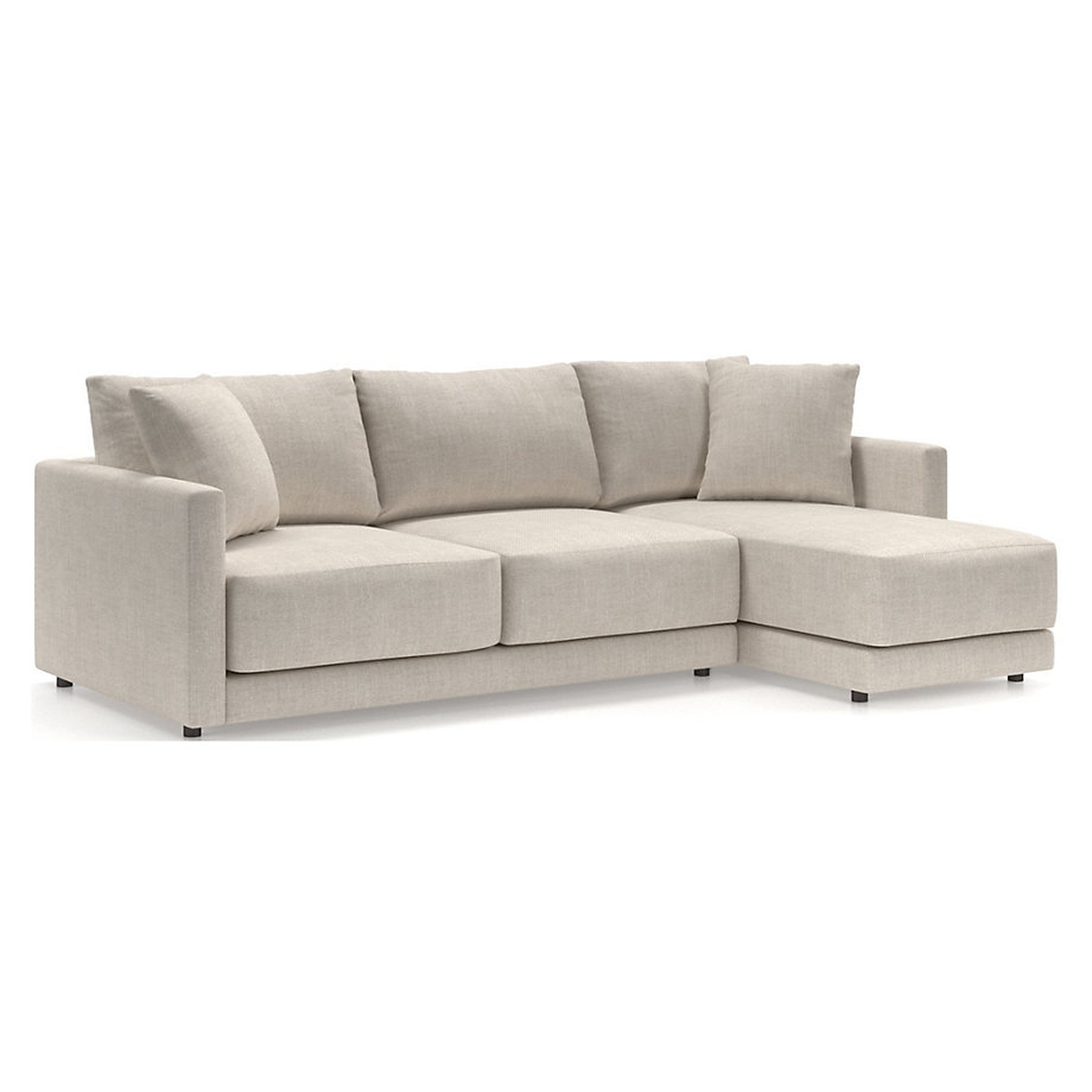 Gather 2-Piece Sectional with Right-Arm Chaise - Crate and Barrel