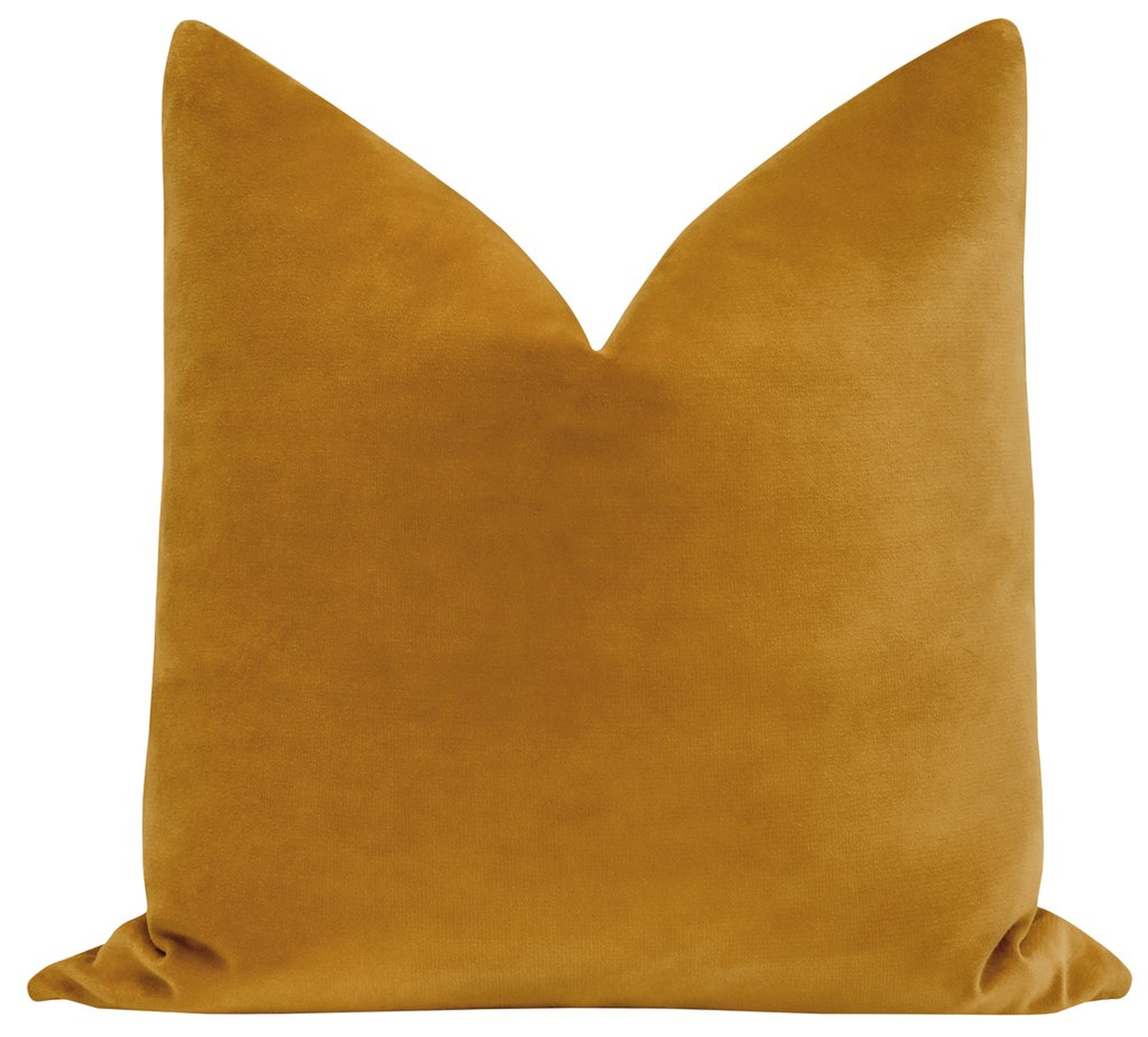Sonoma Velvet // Curry - 22" - Pillow Cover - Little Design Company