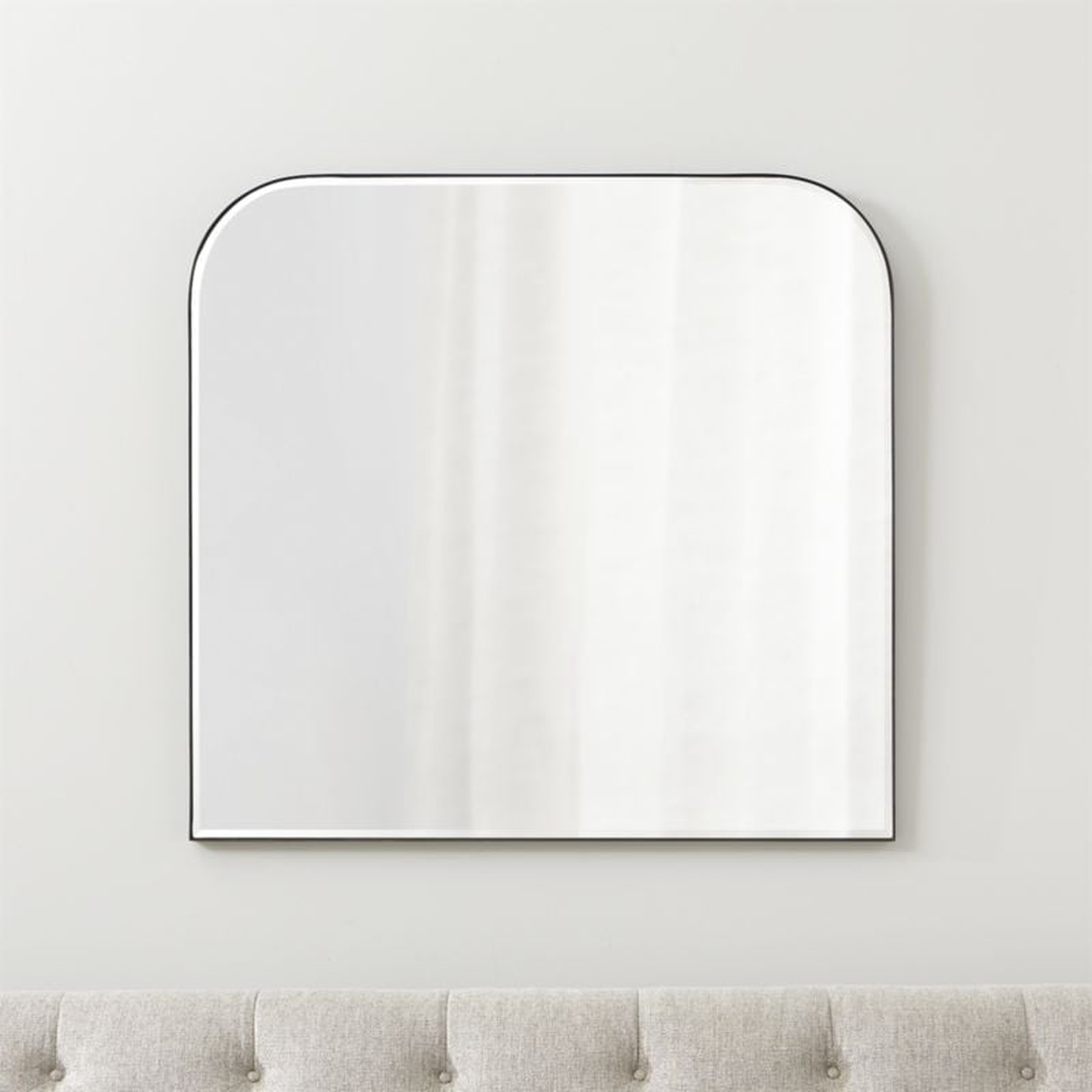 Edge Black Arch Wall Mirror - Crate and Barrel