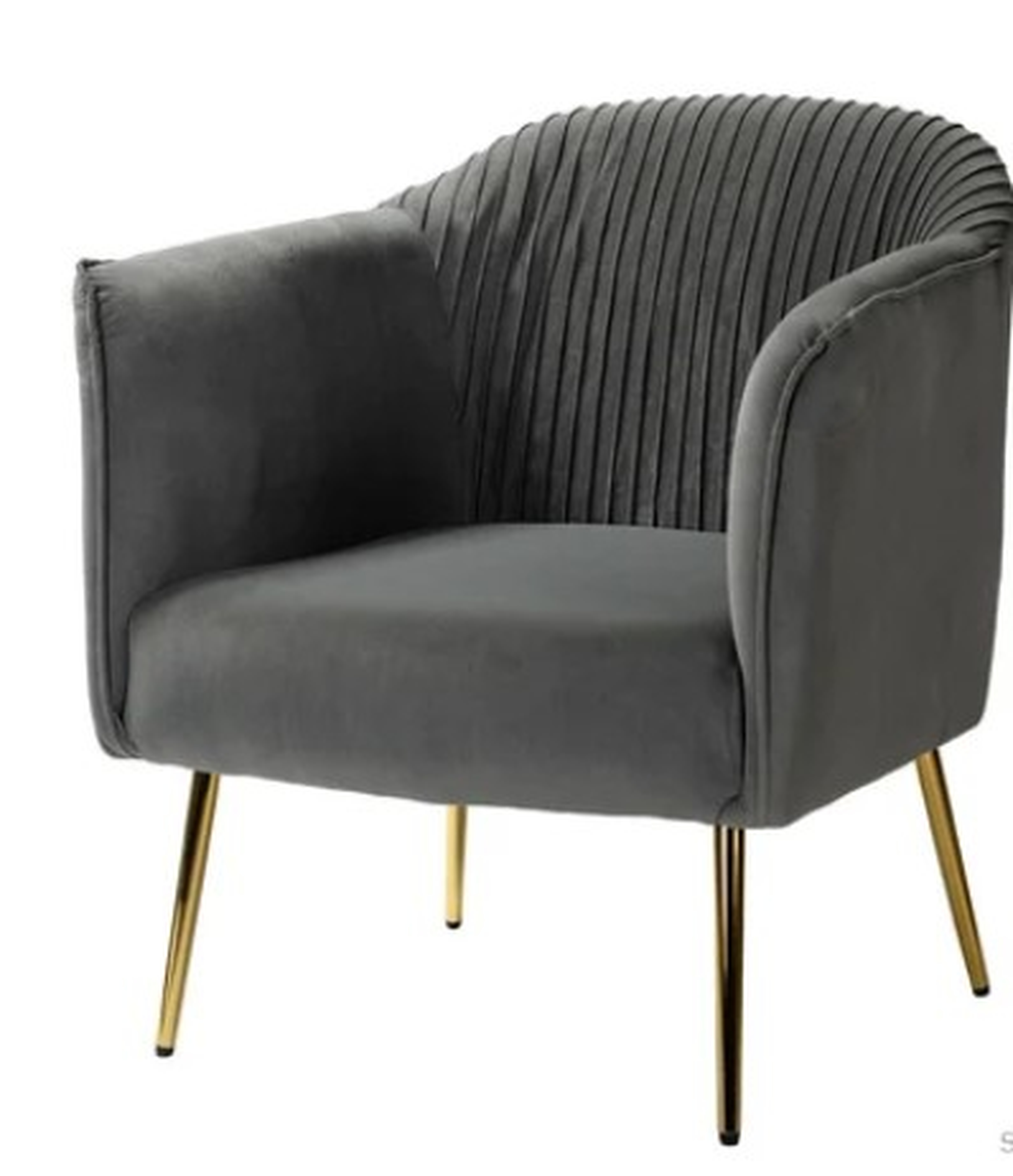 Fynn 27'' Wide Velvet Barrel Chair - Wayfair