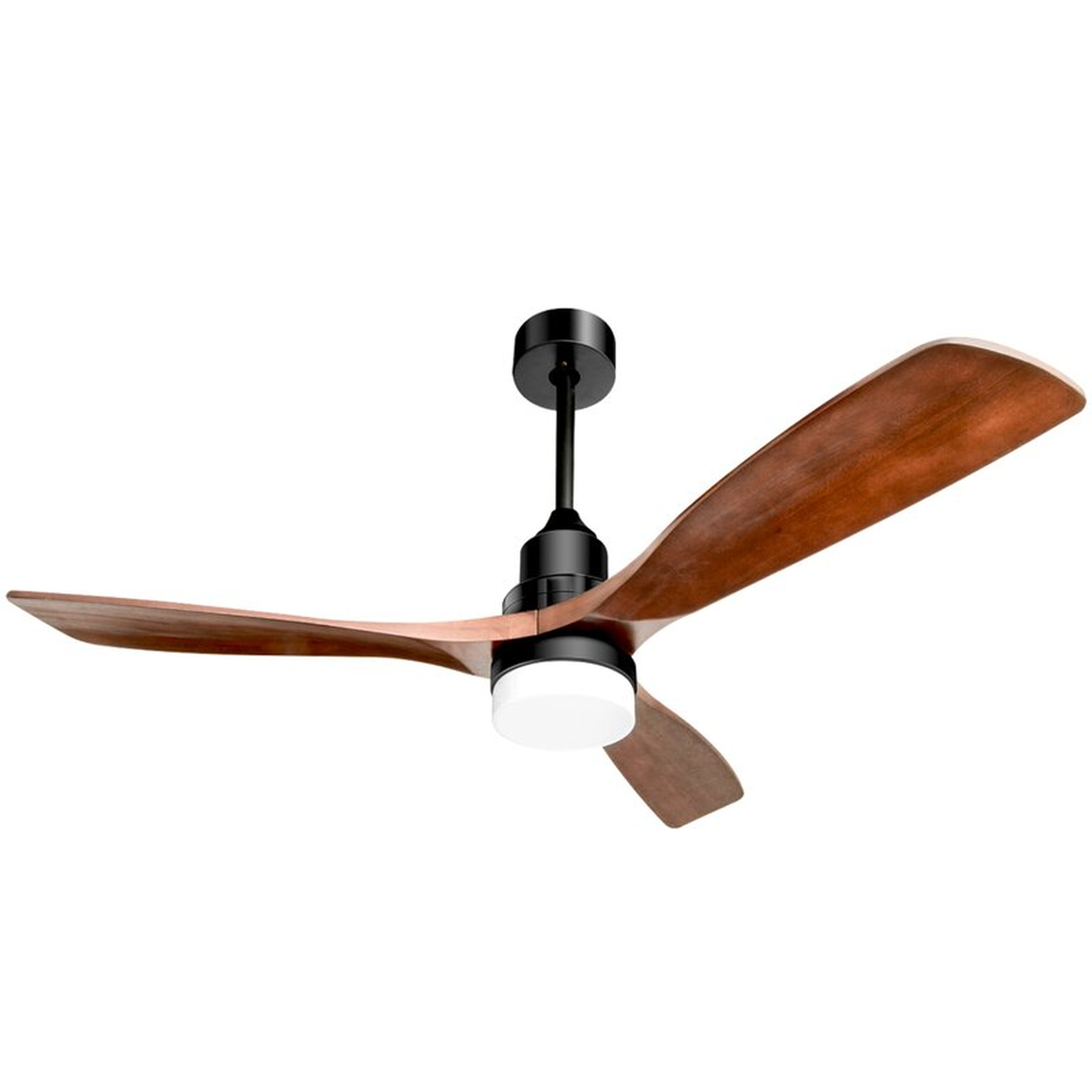 52" Thora 3 - Blade Standard Ceiling Fan with Remote Control and Light Kit Included - Wayfair