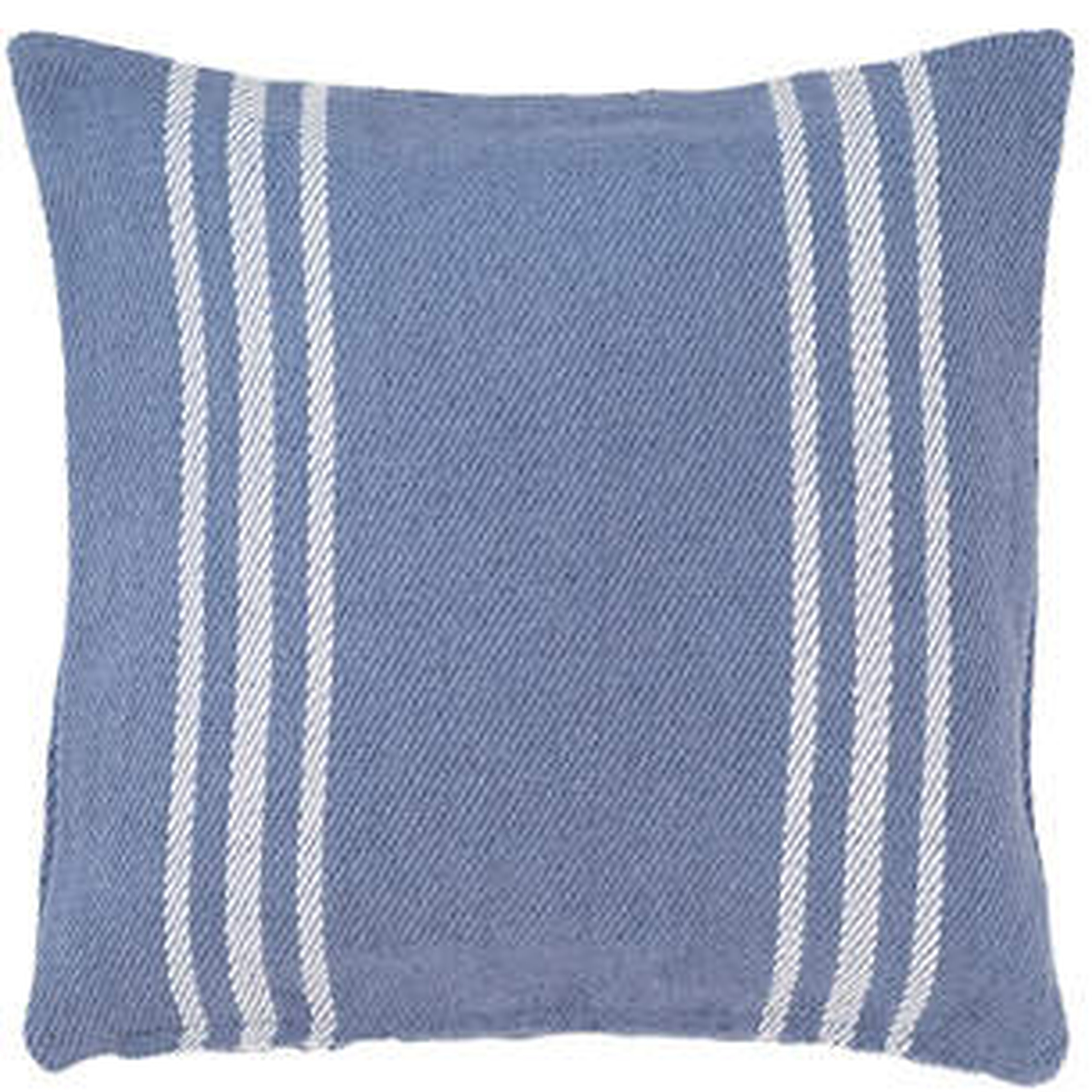 CAPE STRIPE DENIM/WHITE INDOOR/OUTDOOR PILLOW - Dash and Albert