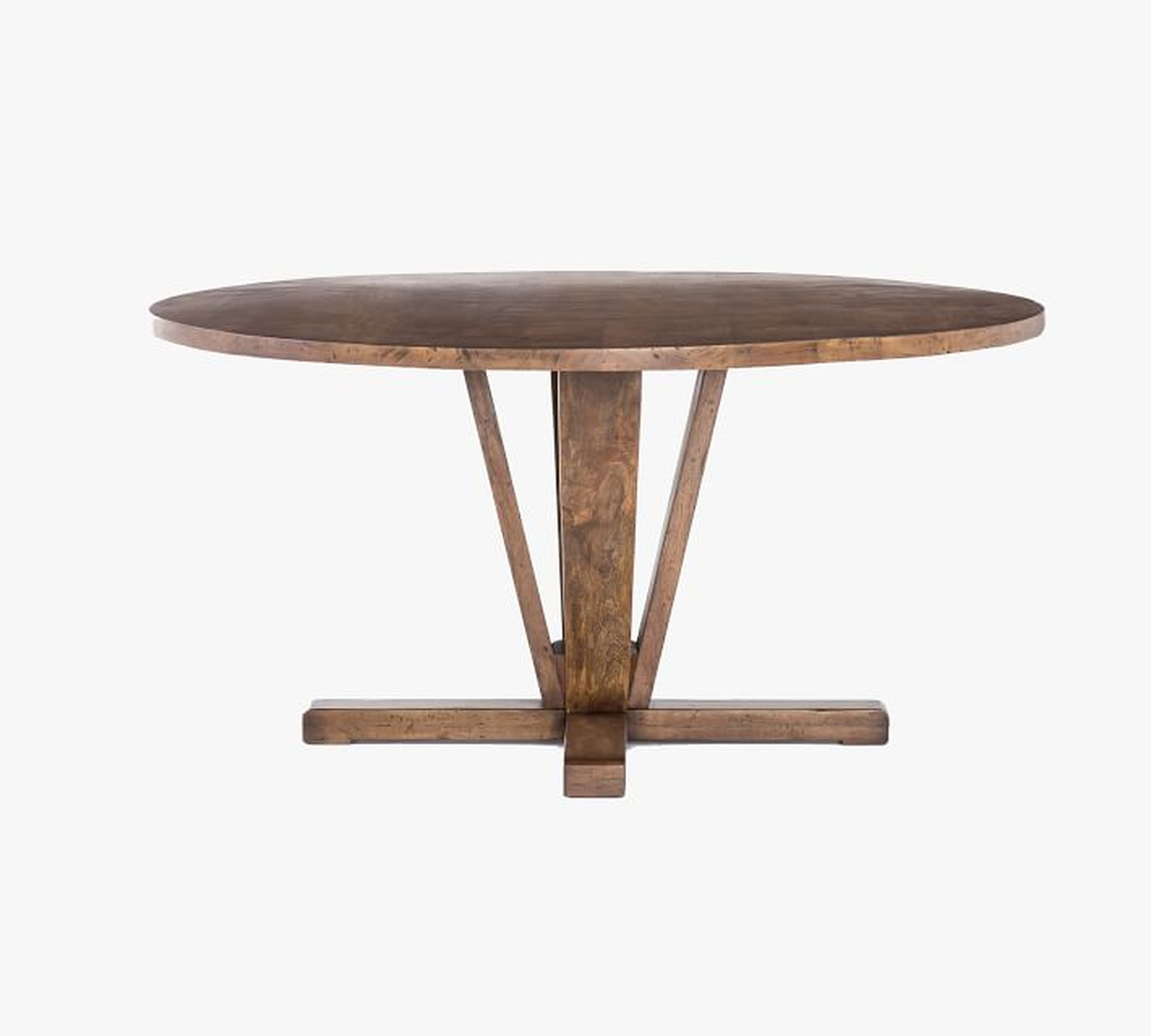 Parkview Reclaimed Wood Round Pedestal Dining Table - Pottery Barn