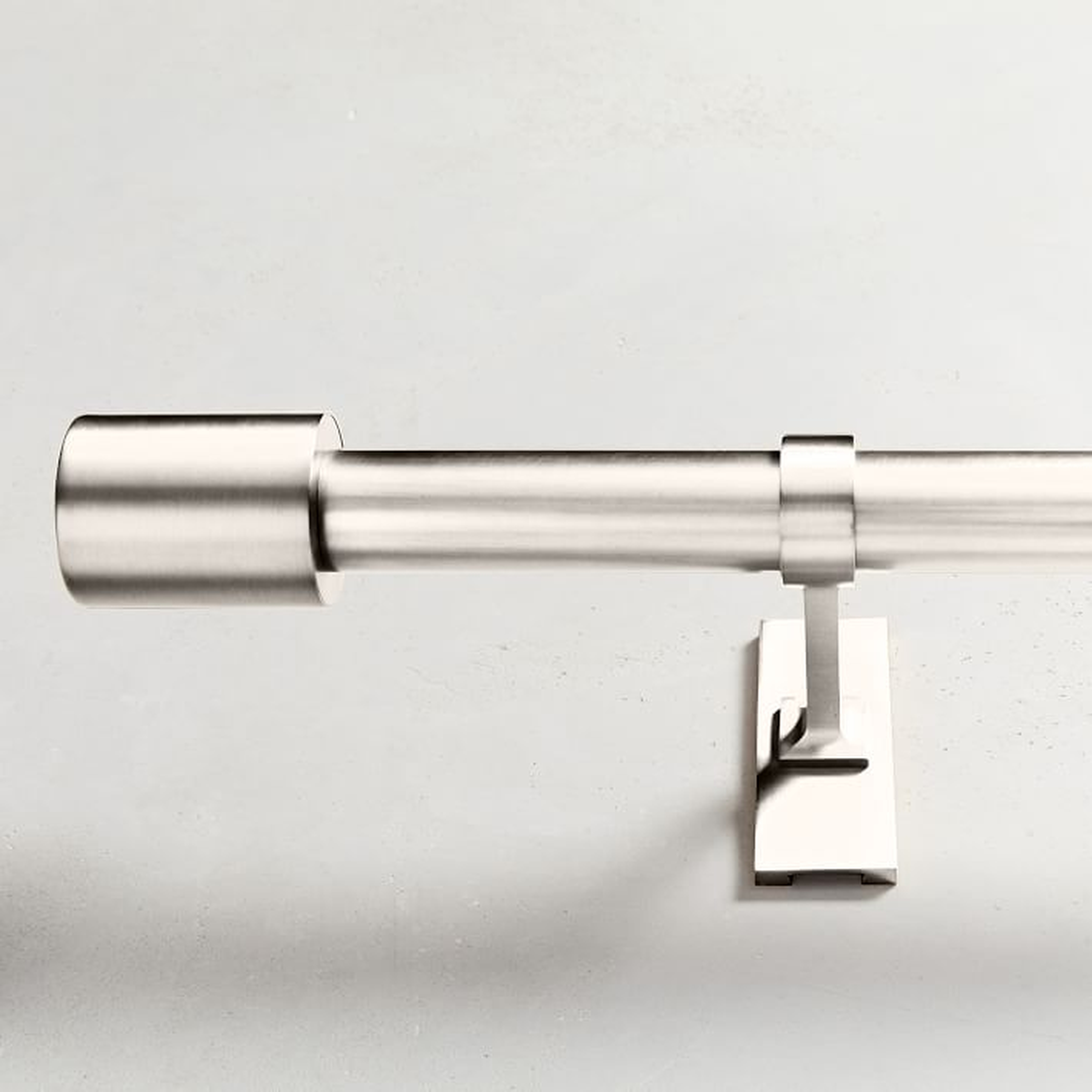 Oversized Adjustable Metal Rod - Polished Nickel, 48" - 88" - West Elm