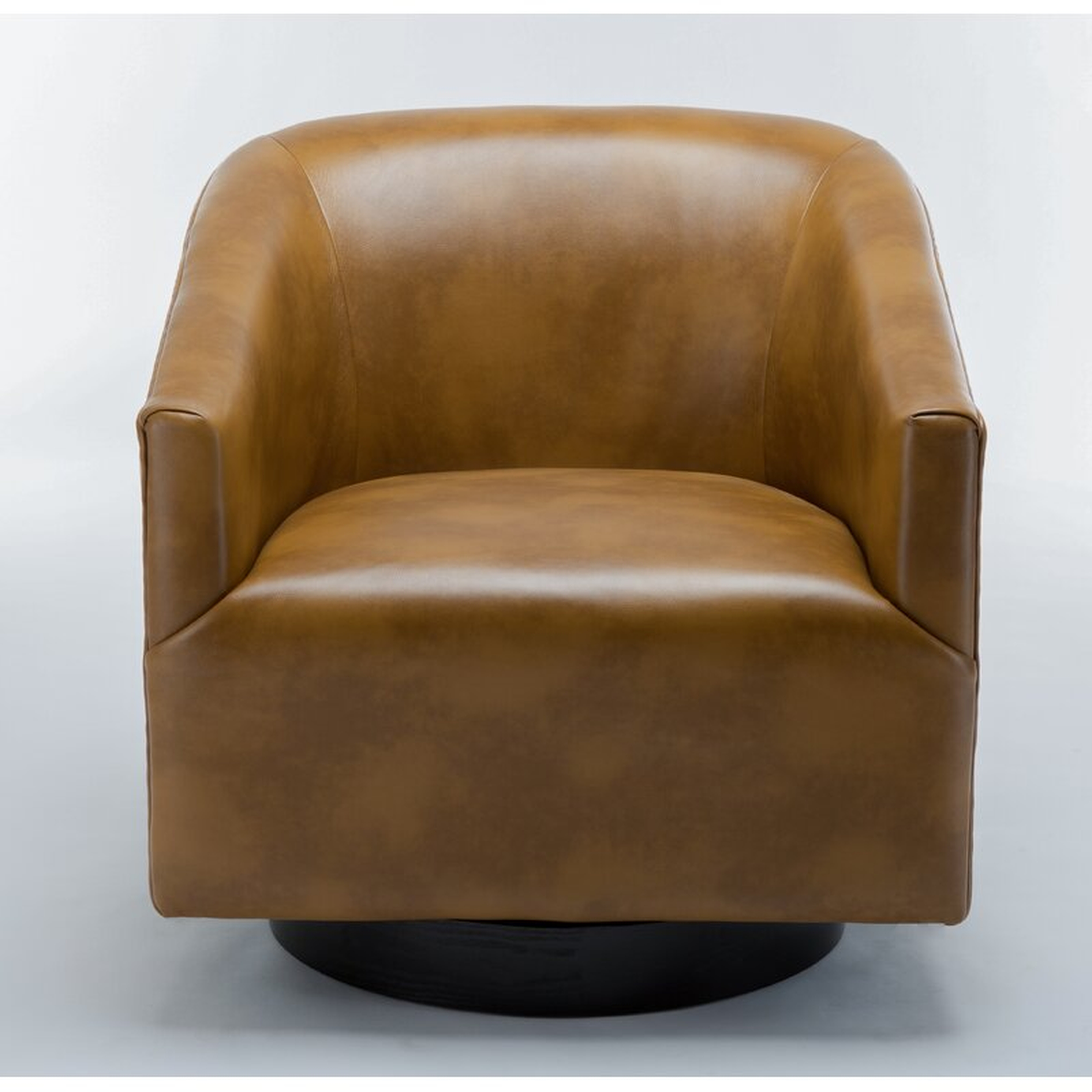 Mcintyre Swivel 22.75" W Barrel Chair - Camel - AllModern