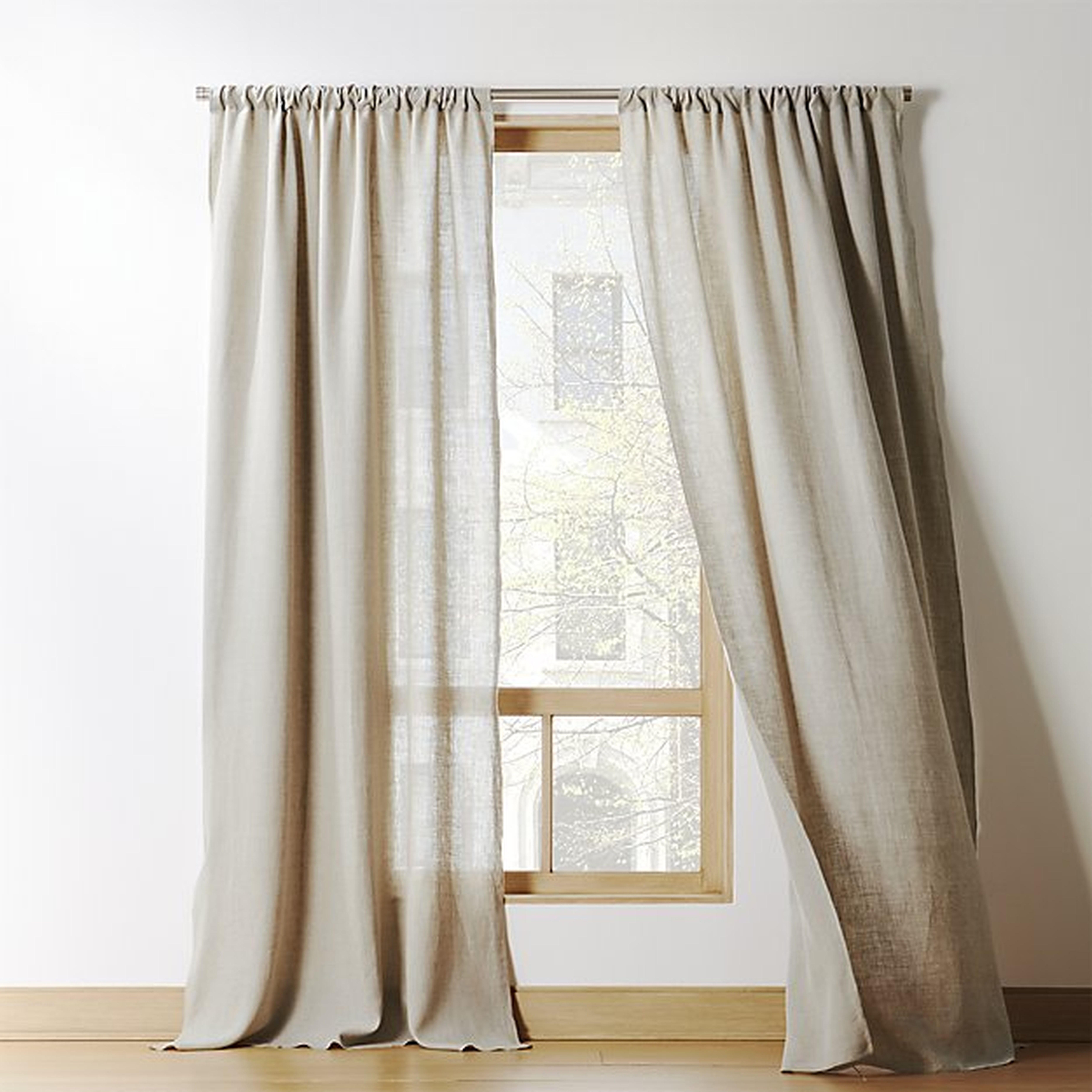 Linen Curtain Panel - CB2