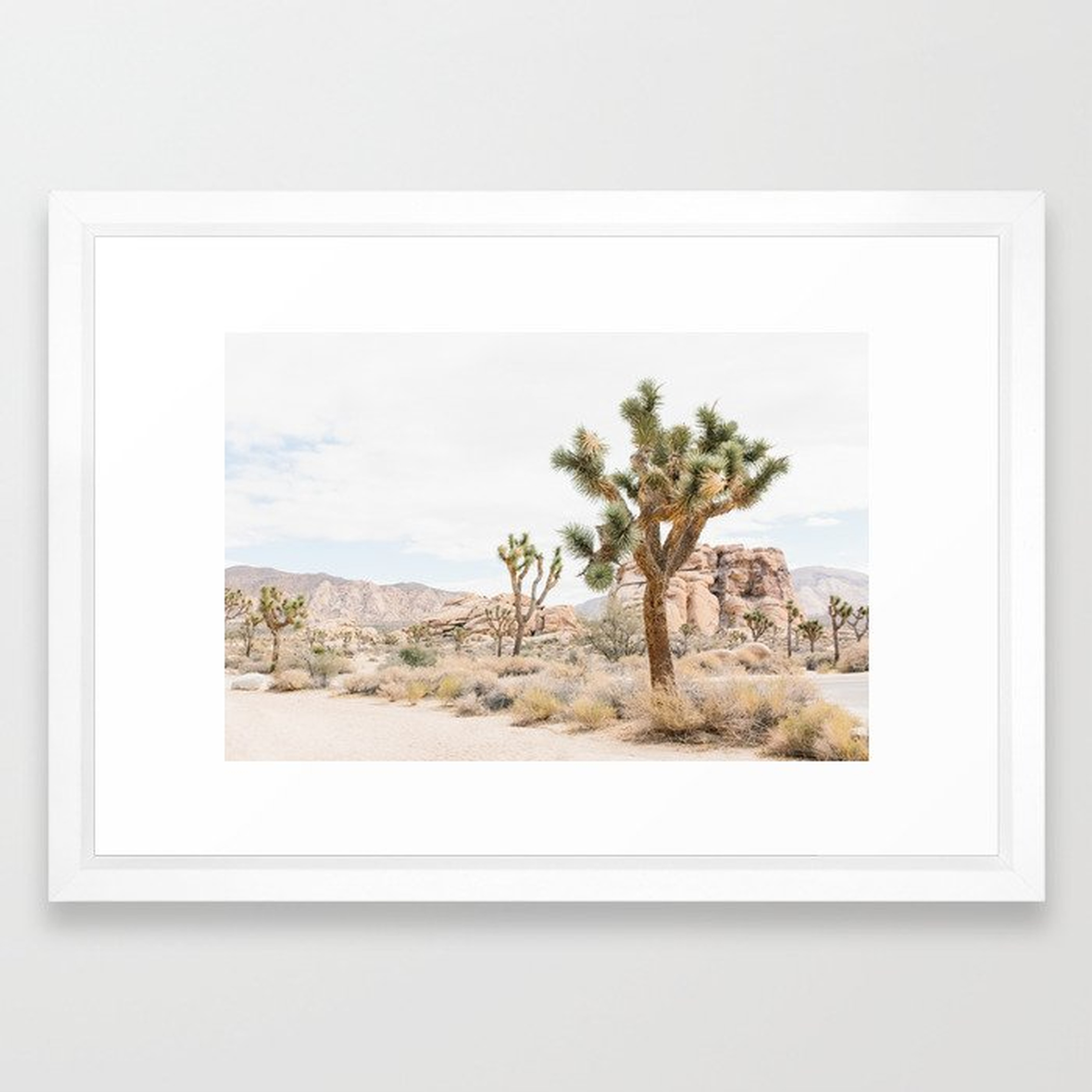 Joshua Tree Boho Cactus Desert Wall Art Landscape Photogrpraphy Print - Society6