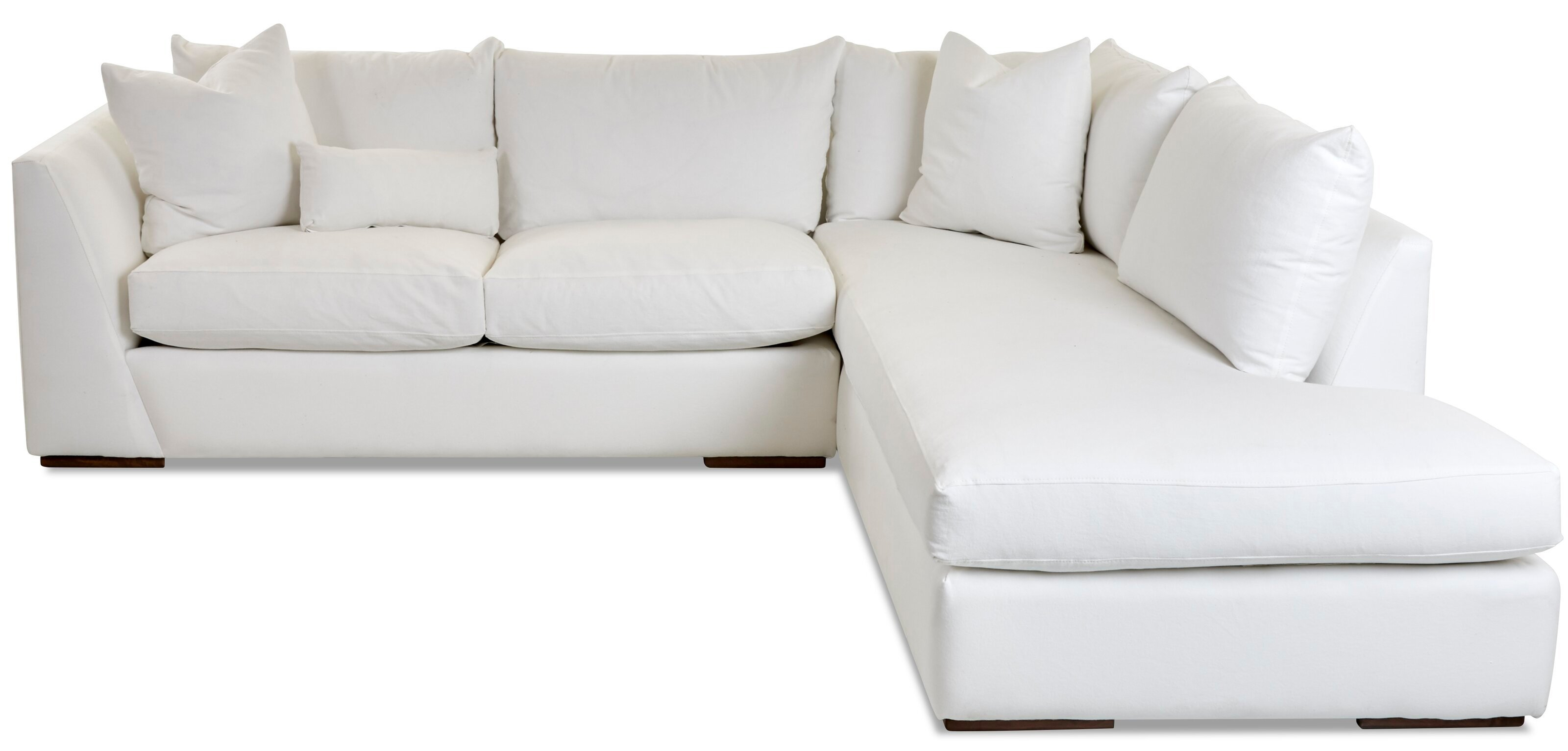 Alisa 115" Sectional Collection/Right Hand Facing (fabric color shown on swatch) - Birch Lane