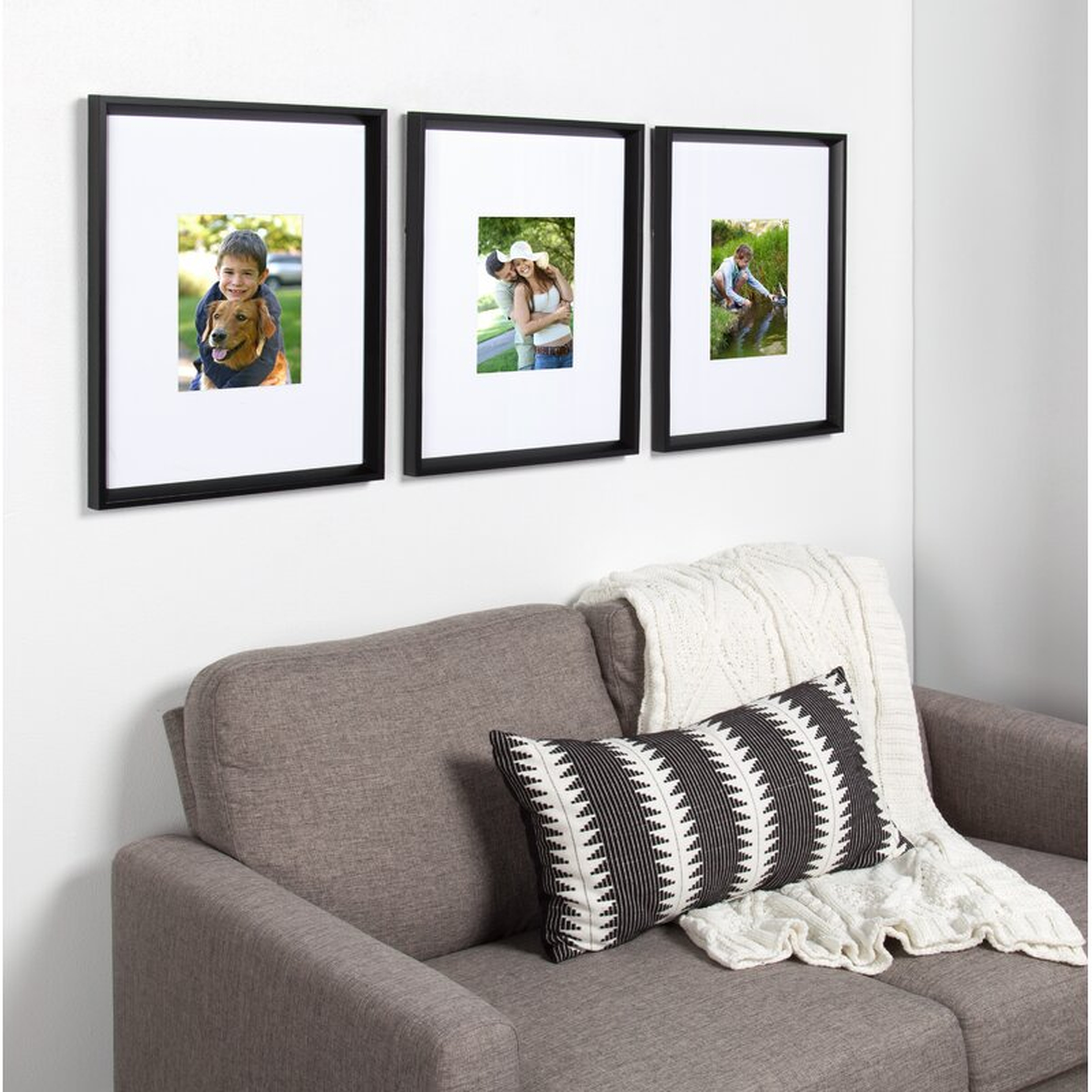 (Set of 3)Gatsby Matted Wall Picture Frame - Wayfair