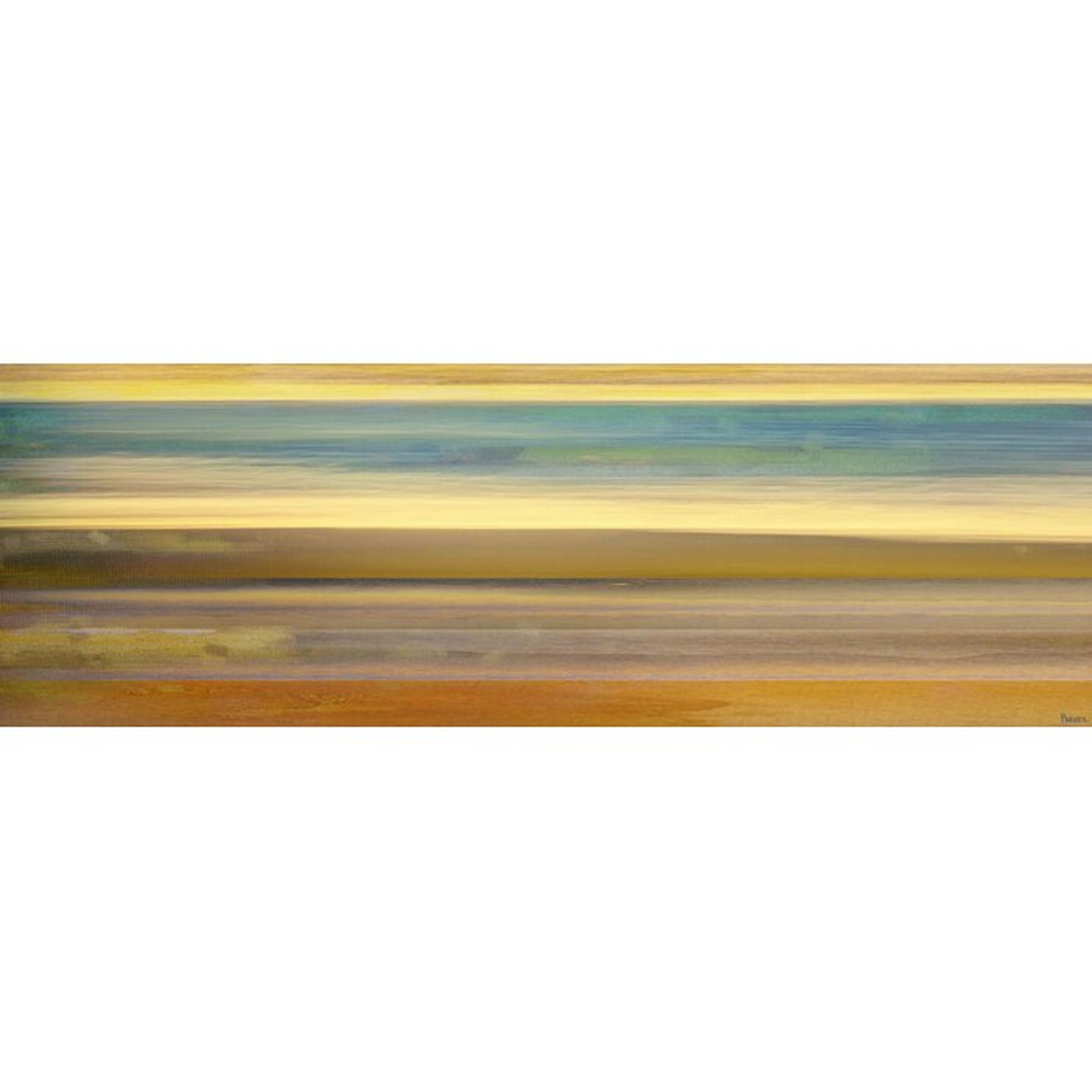 20" H x 60" W 'Sand Streaks' by Parvez Taj Wrapped Canvas Print - Wayfair
