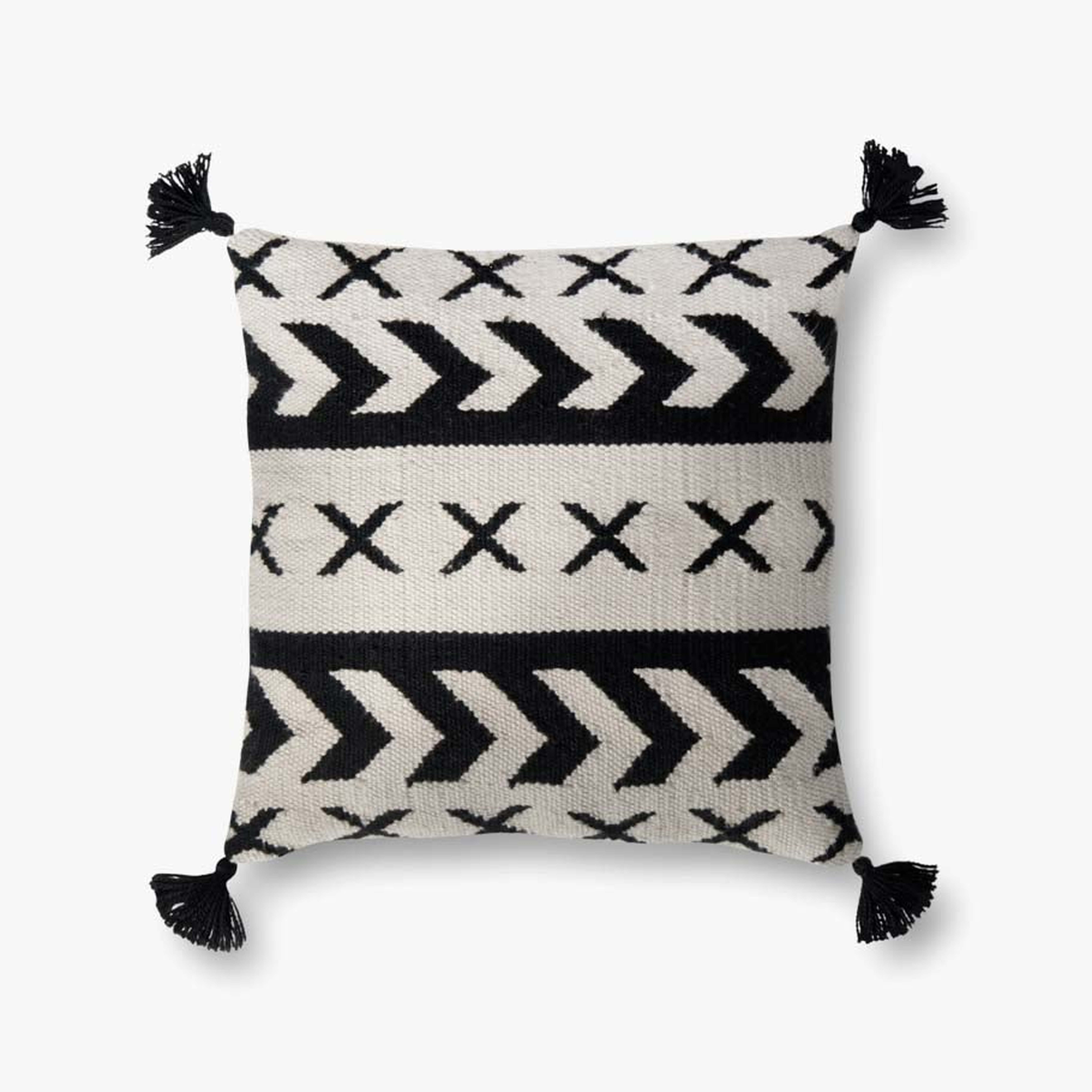 P0502 In/out Black / Ivory - Loloi Rugs