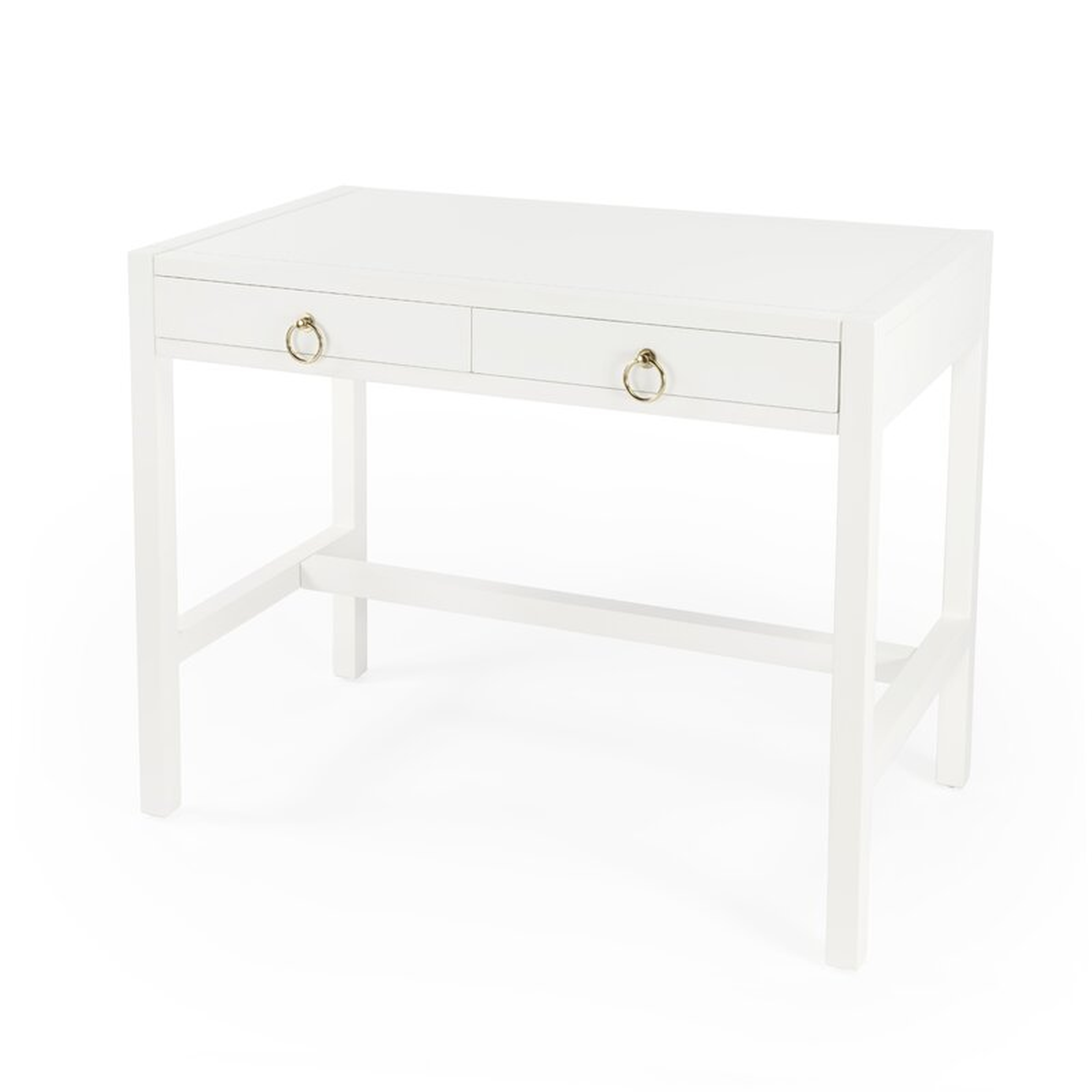 Elin Solid Wood Desk / White - Wayfair