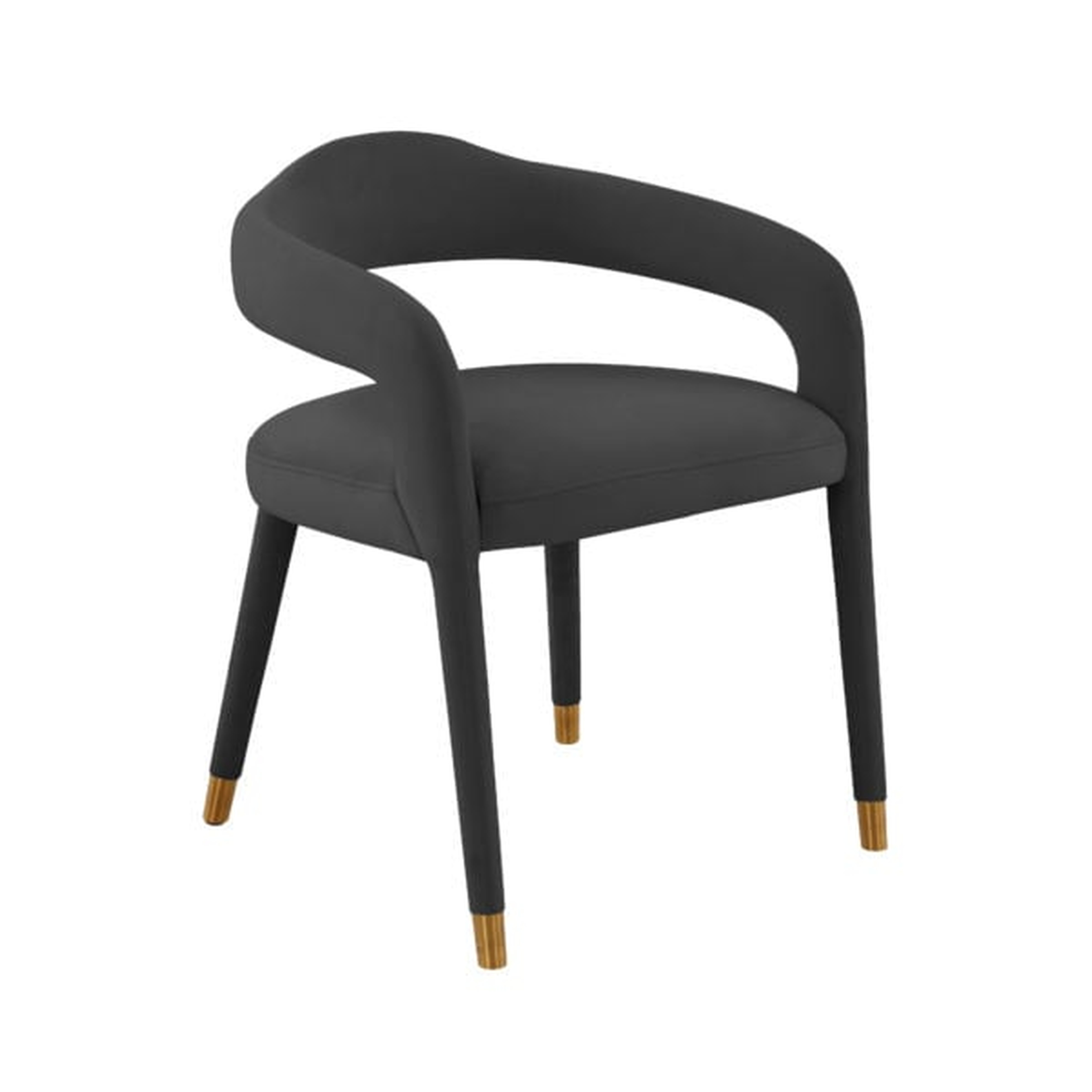 Lucia Black Velvet Dining Chair - TOV FURNITURE