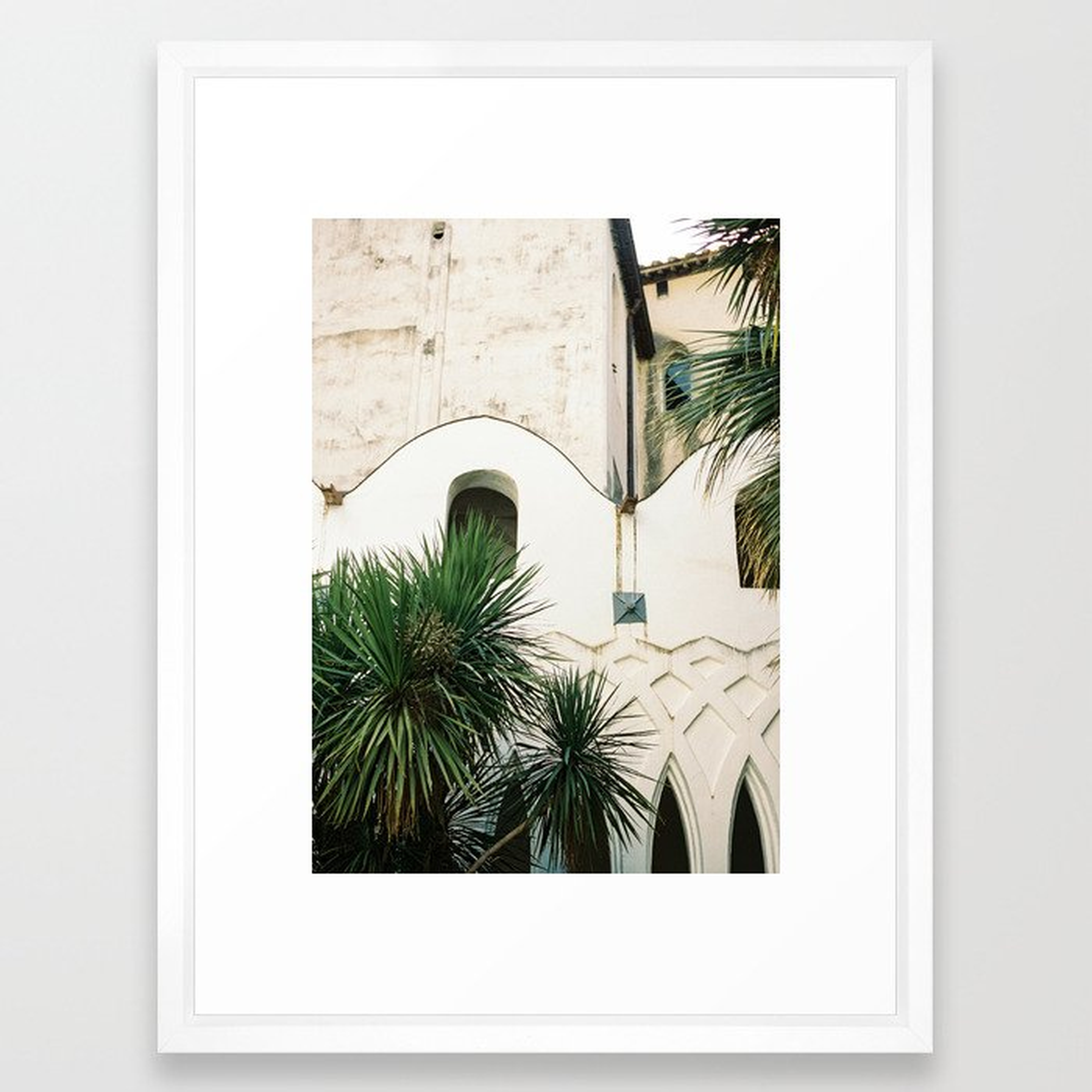 Italian Architecture on the Amalfi coast - Vector White - Society6