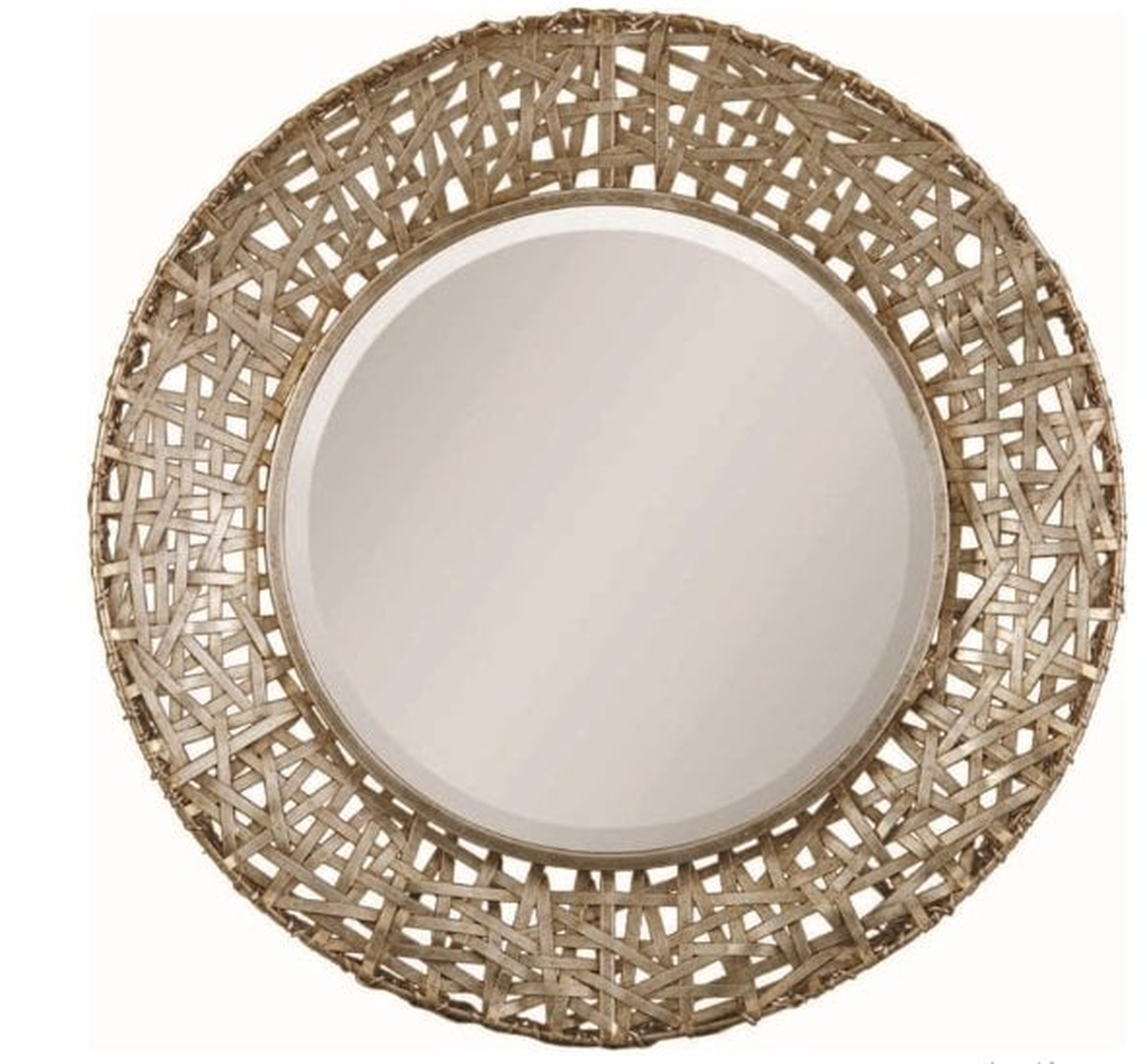 ALITA CHAMPAGNE ROUND MIRROR - Uttermost