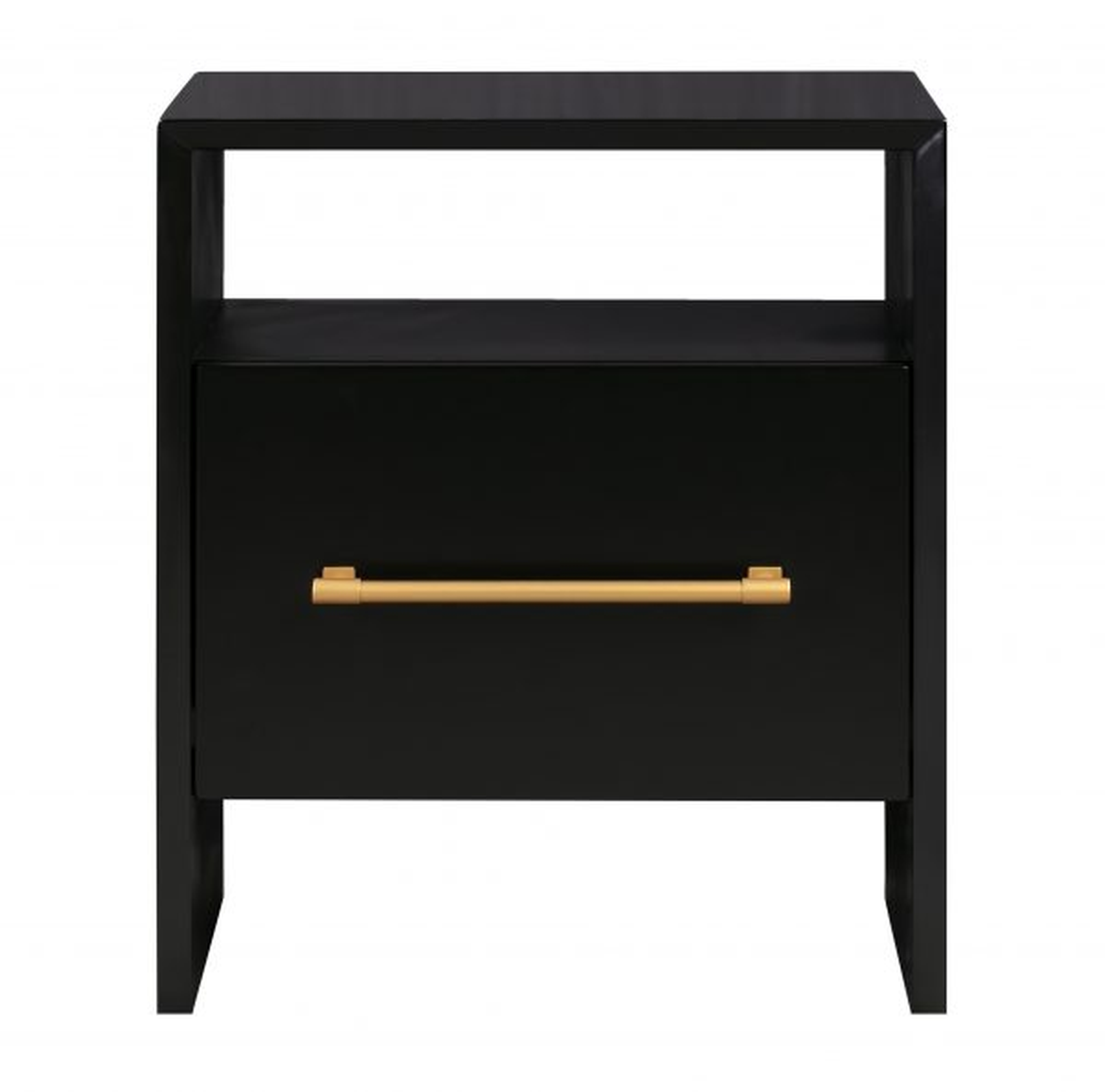 Libre Black Nightstand-Available 09/15 - Maren Home