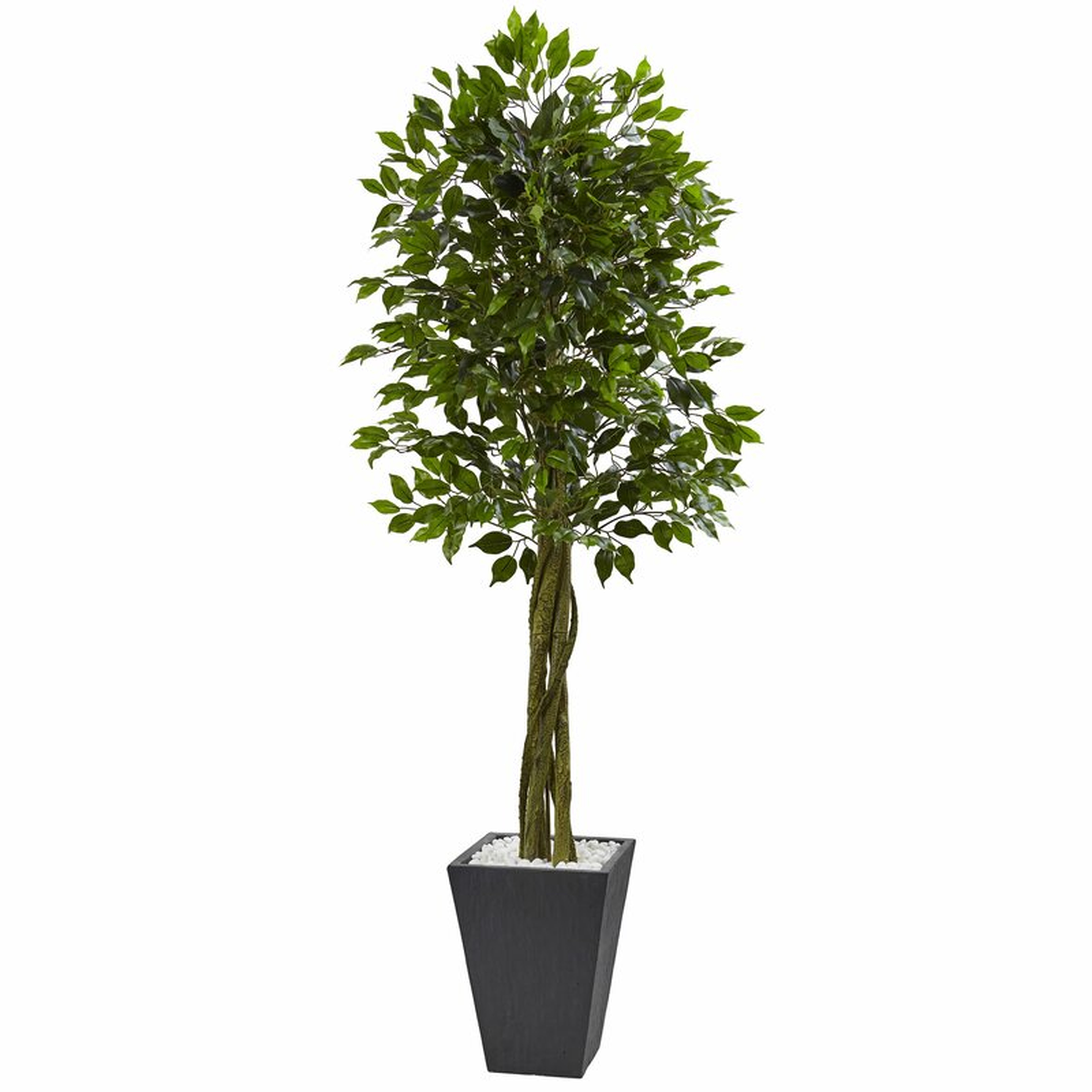 Artificial Floor Ficus Tree with Planter - Wayfair