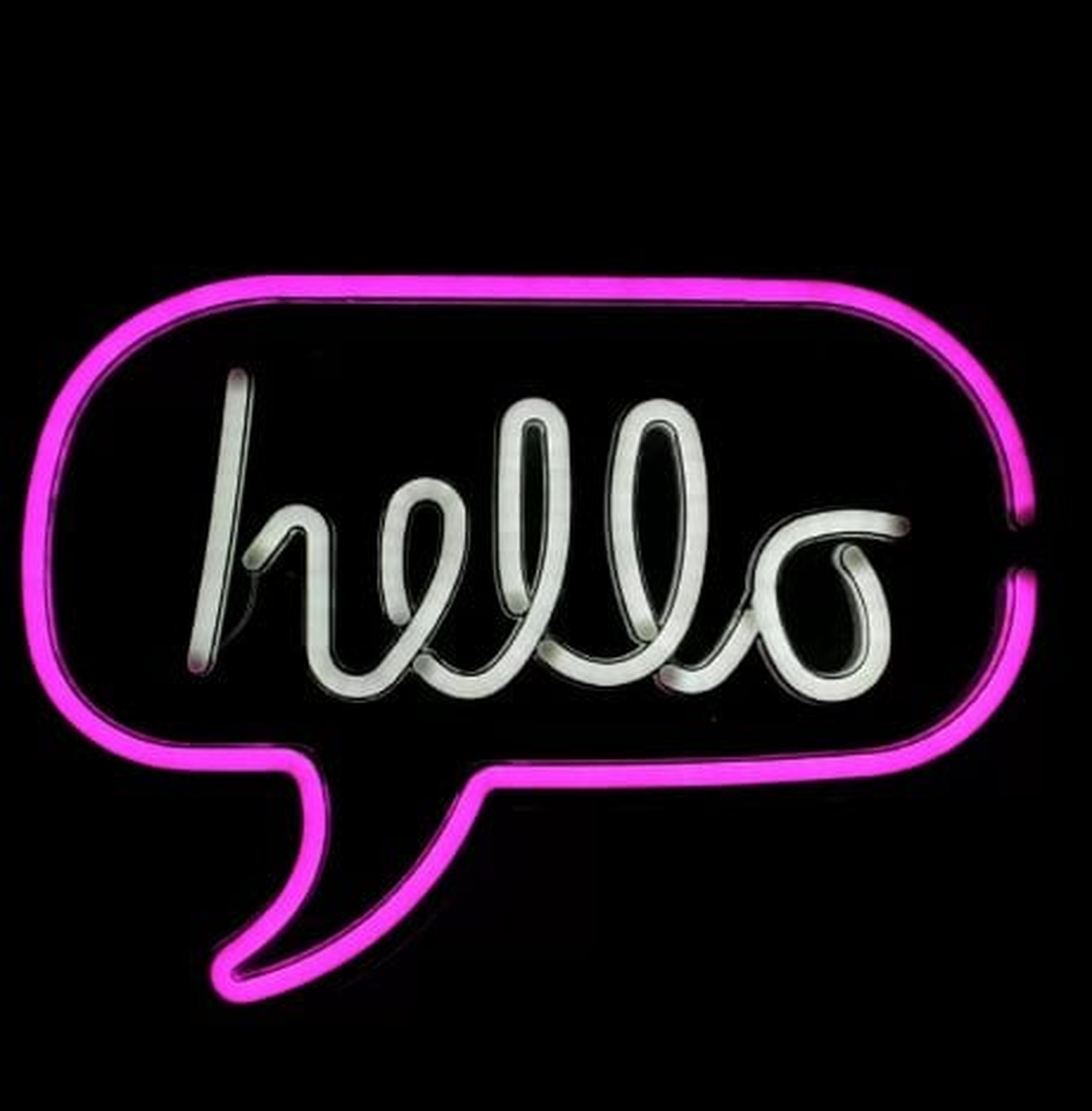 Neon Style Hello Bubble LED Neon Sign - Wayfair