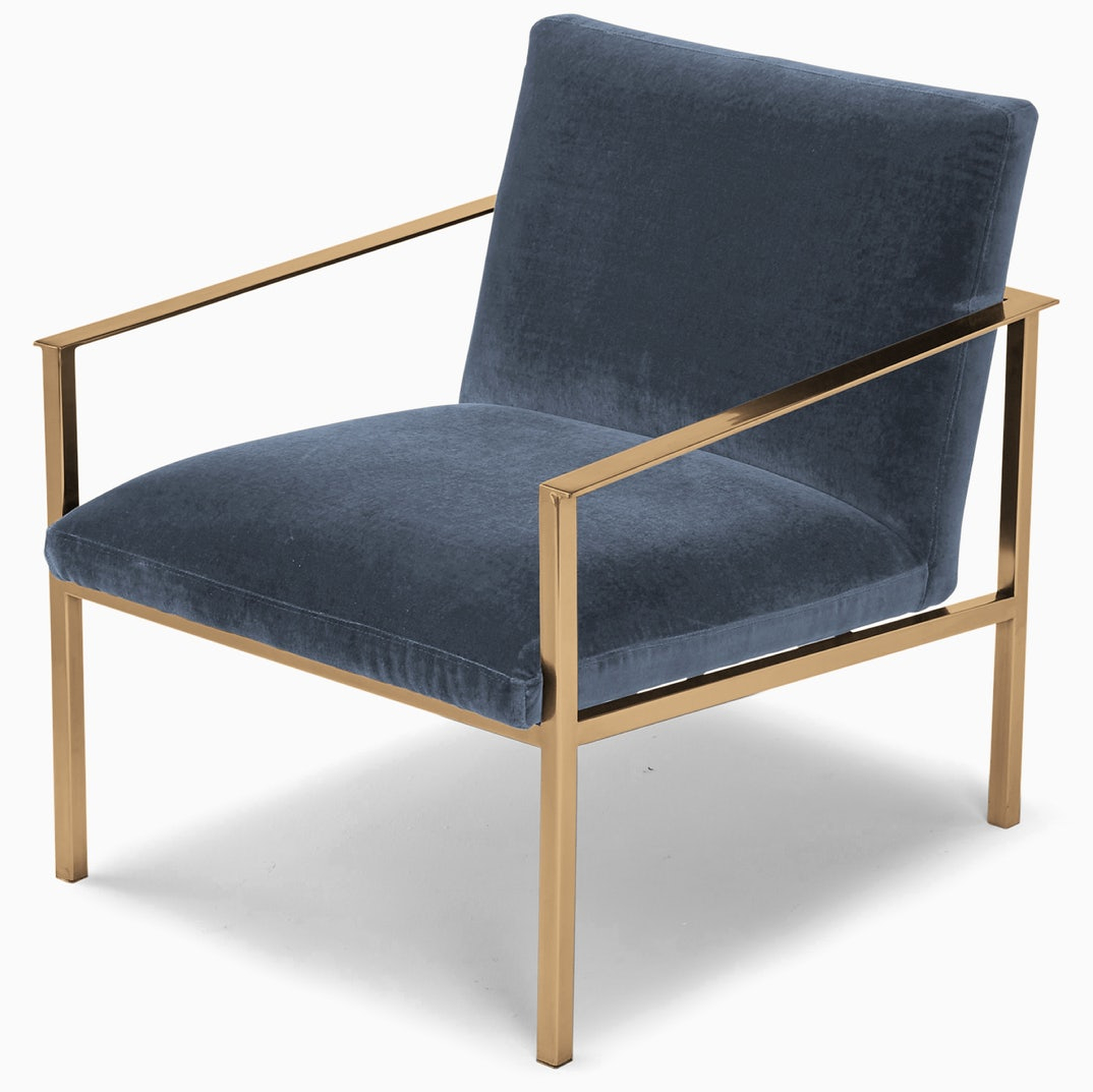 Orla Accent Chair, Milo French Blue - Joybird