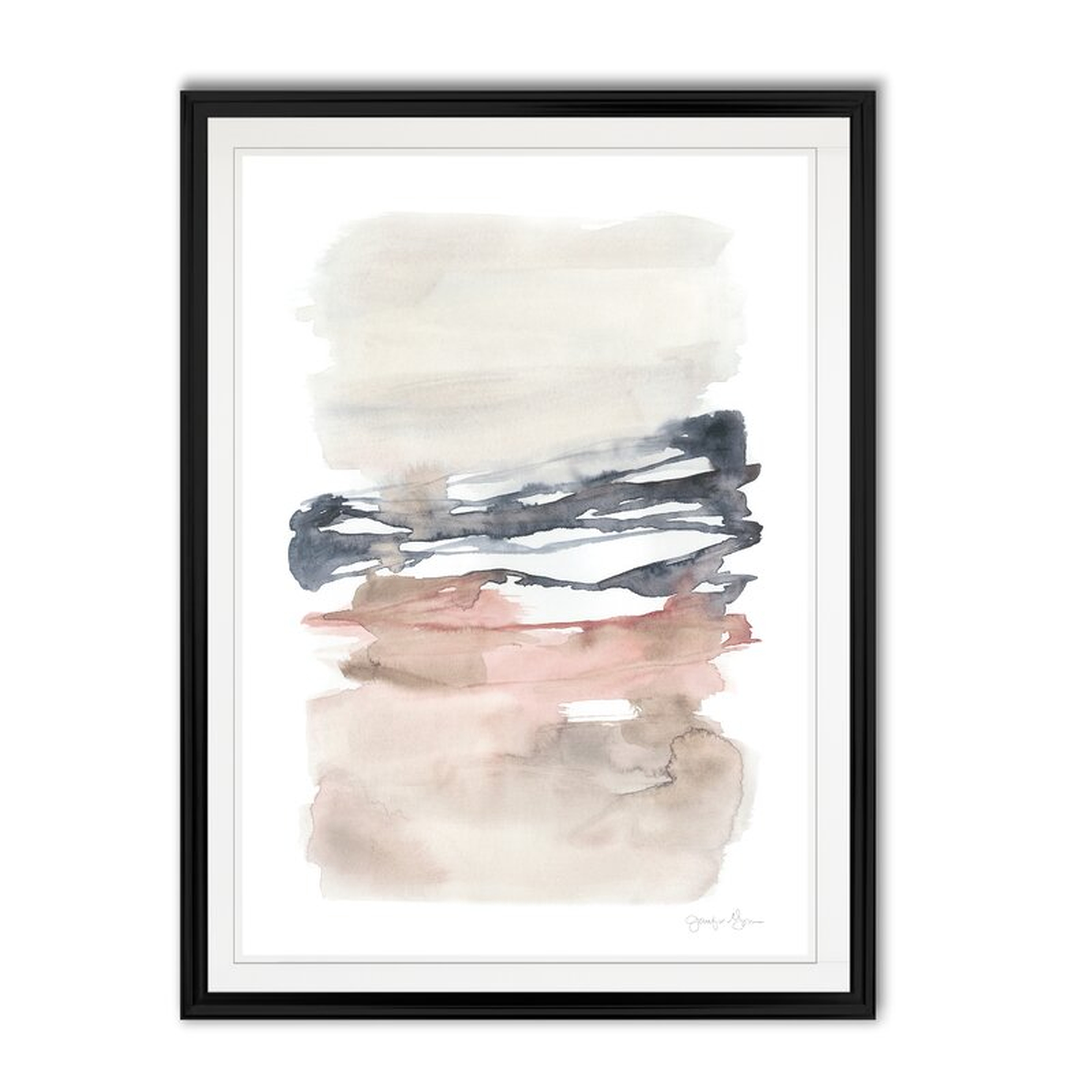 'Tiered Horizon Line I' - Painting Print on Canvas - Wayfair