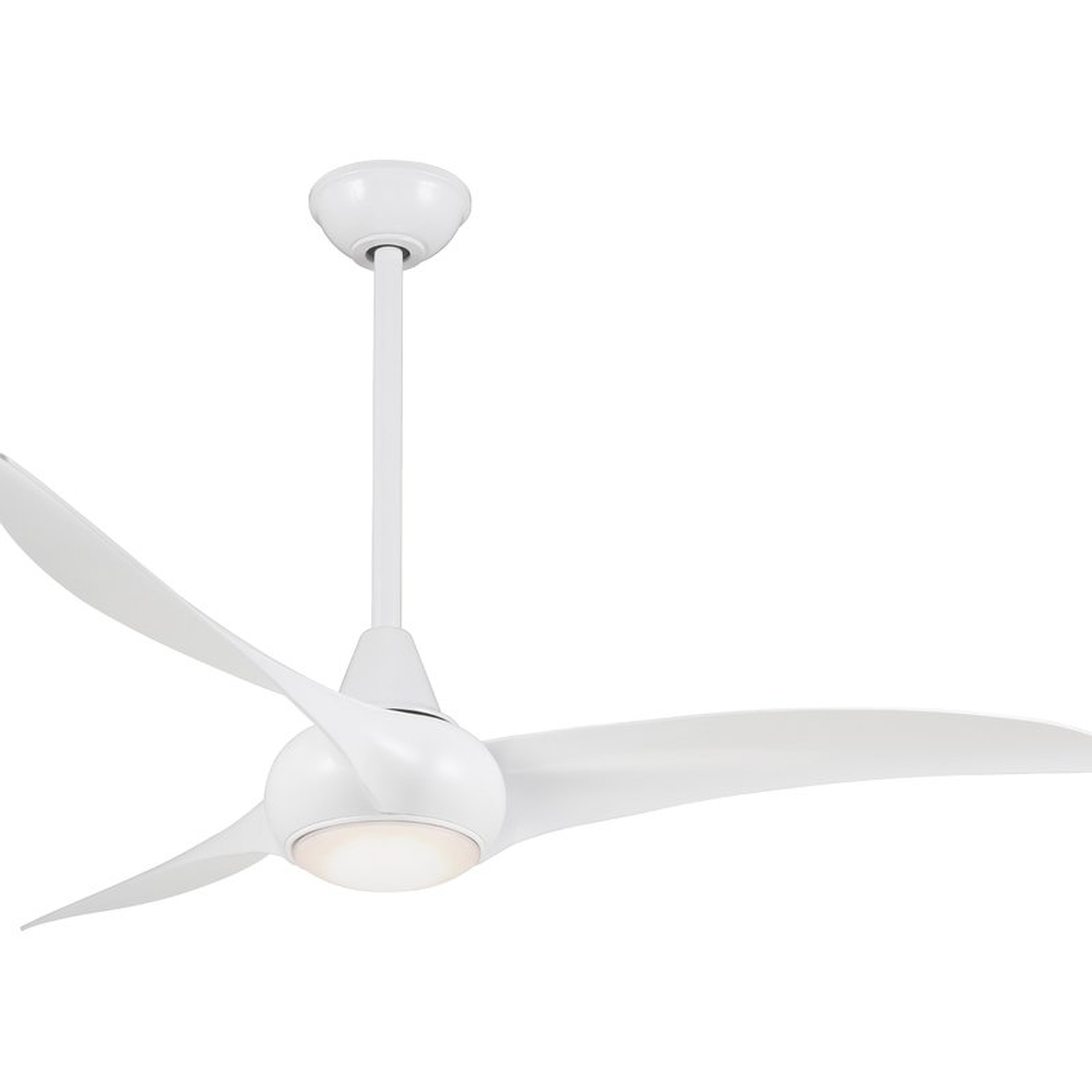 52" Wave 3 Blade Ceiling Fan with Remote - Wayfair