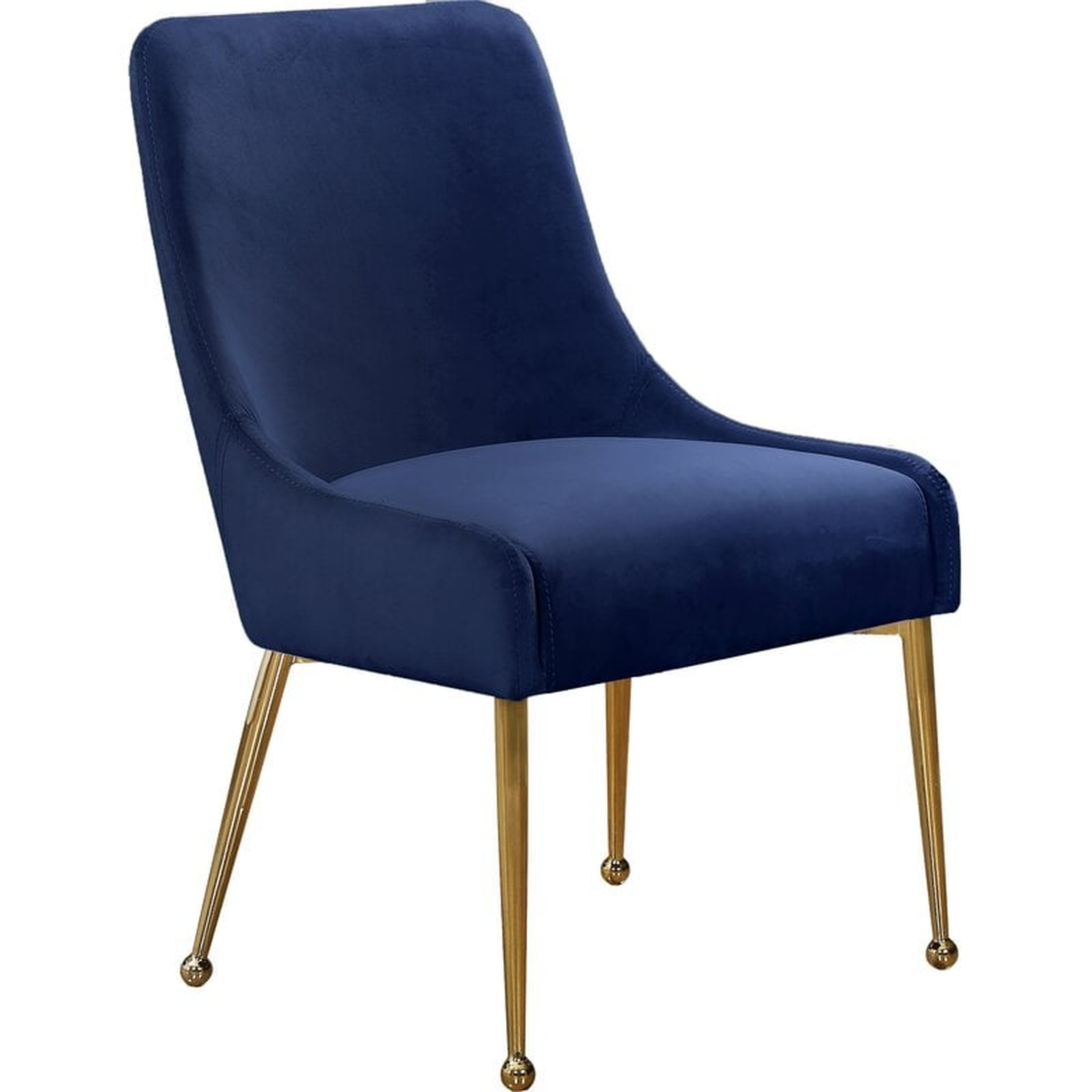 Rickyah Velvet Upholstered Side Chair (Set of 2) - Wayfair