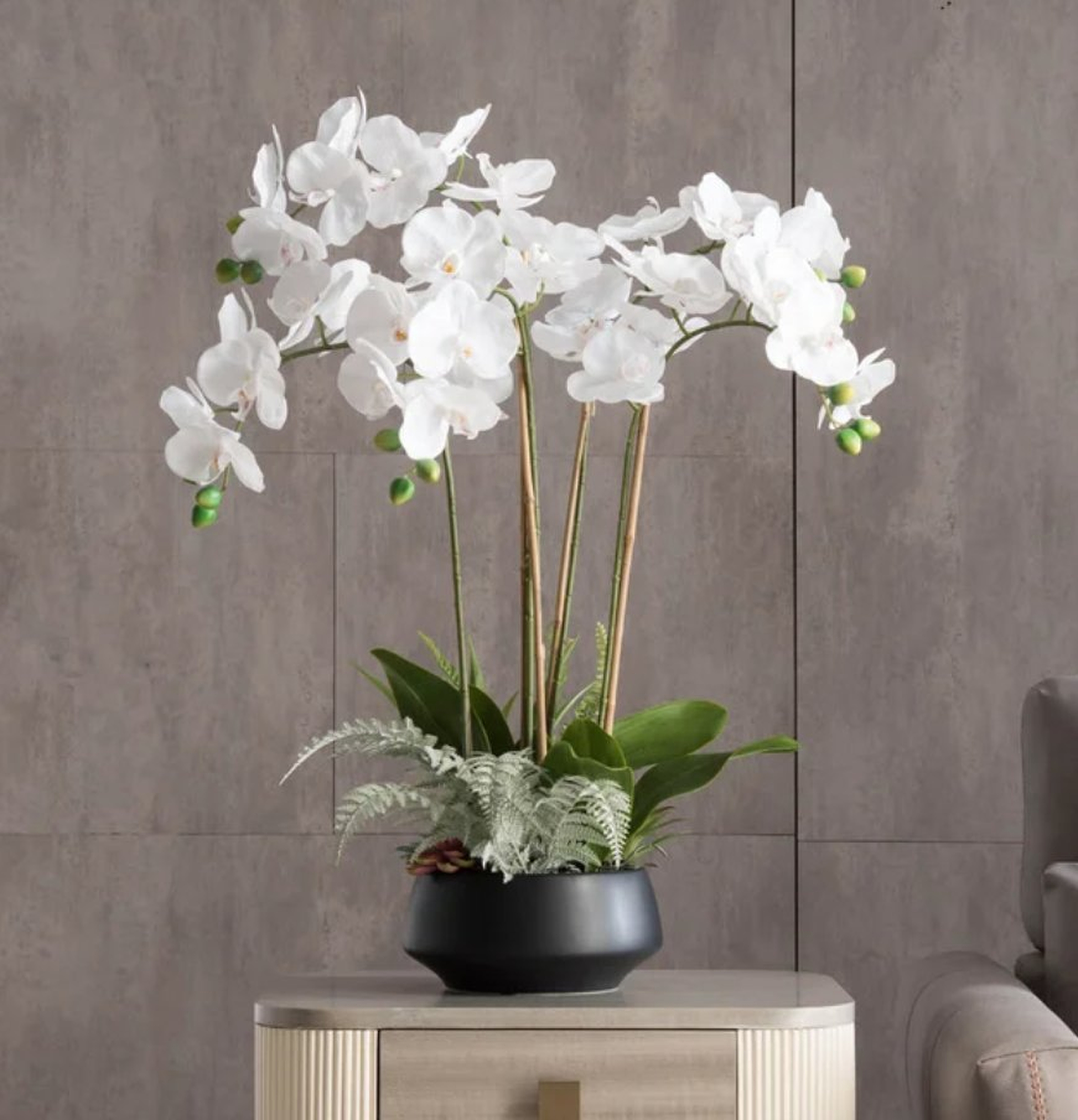 Orchid Floral Centerpiece in Pot - Wayfair