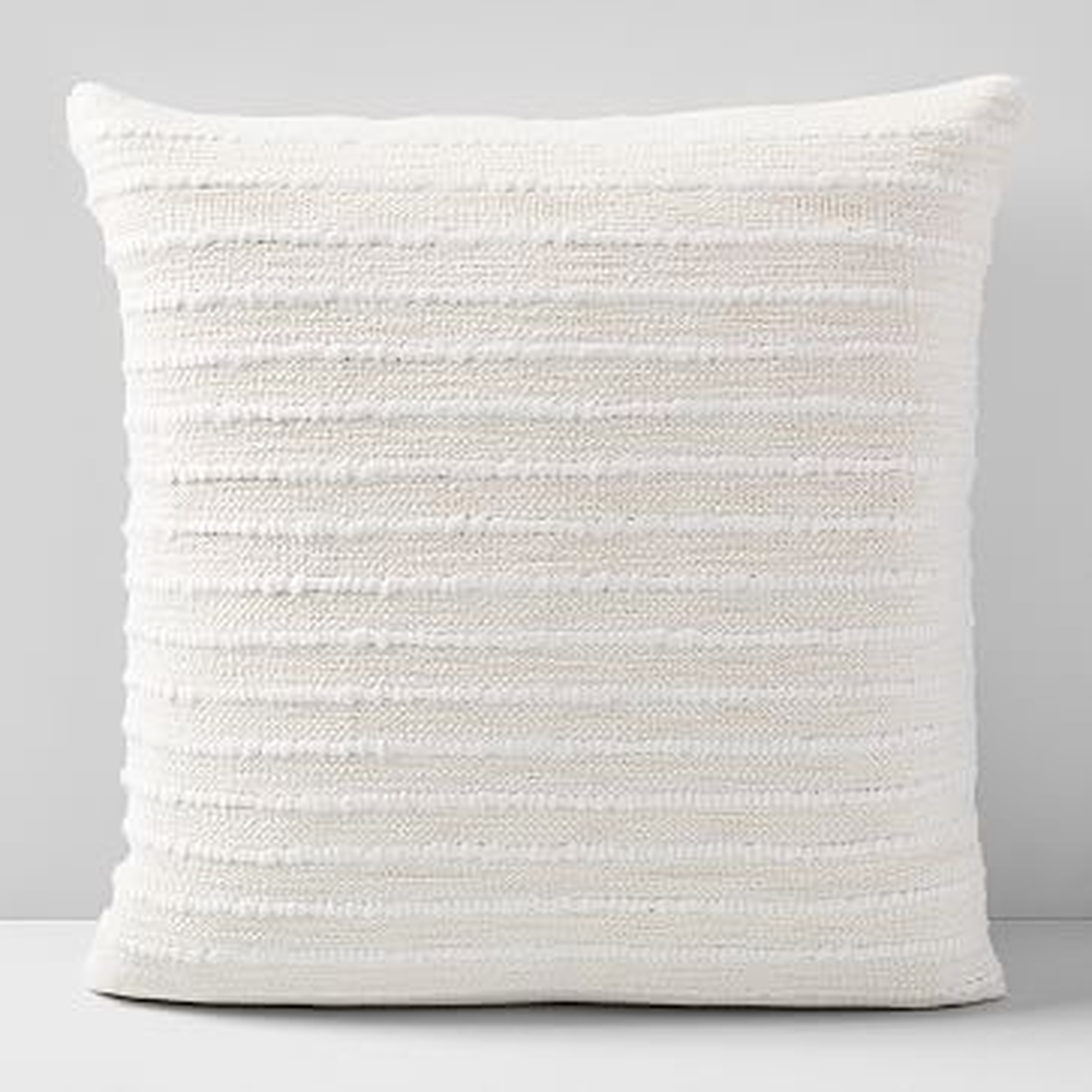 Soft Corded Pillow Cover, Natural Canvas, 20"x20" - West Elm