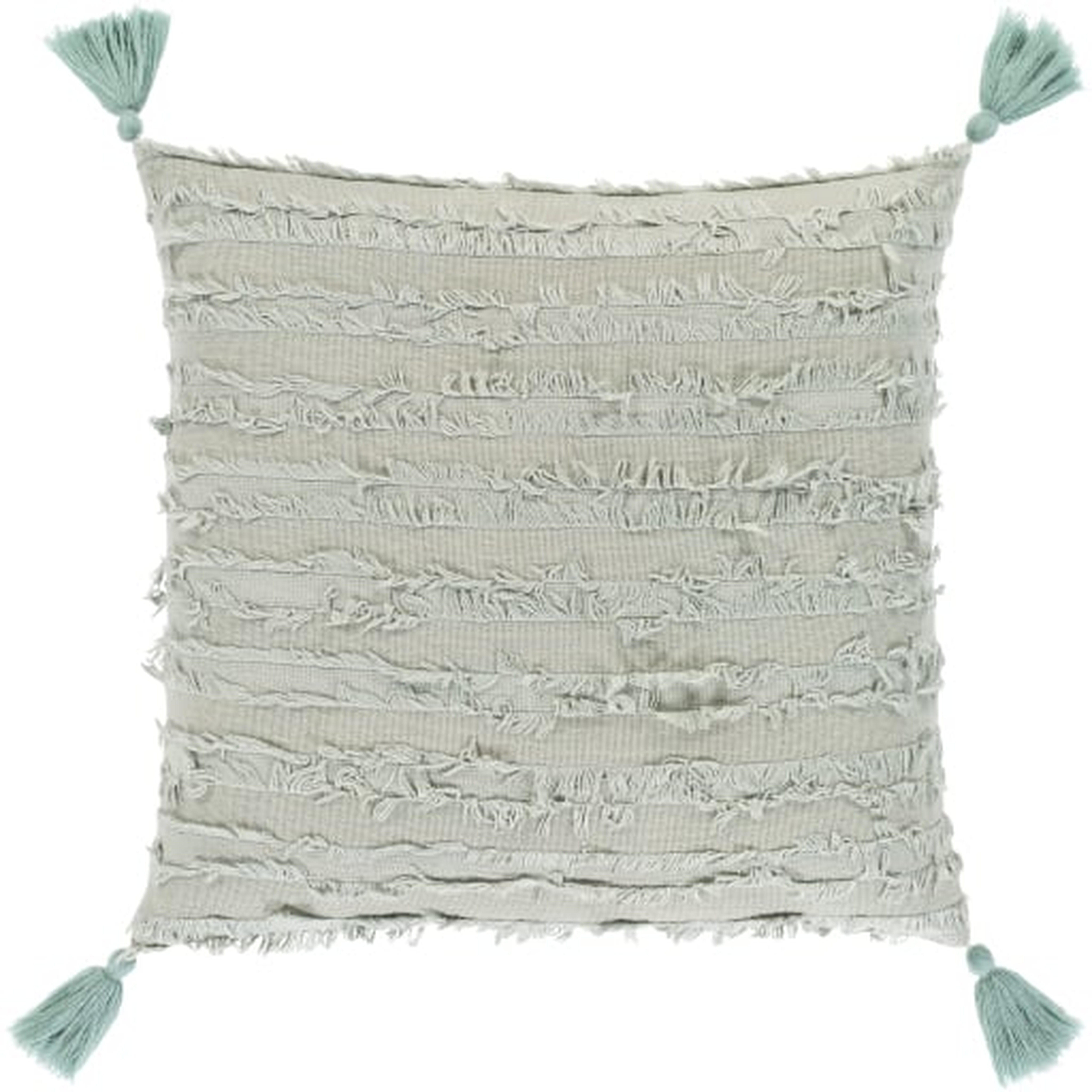 Noemi Pillow, 18" x 18", Sage - Roam Common