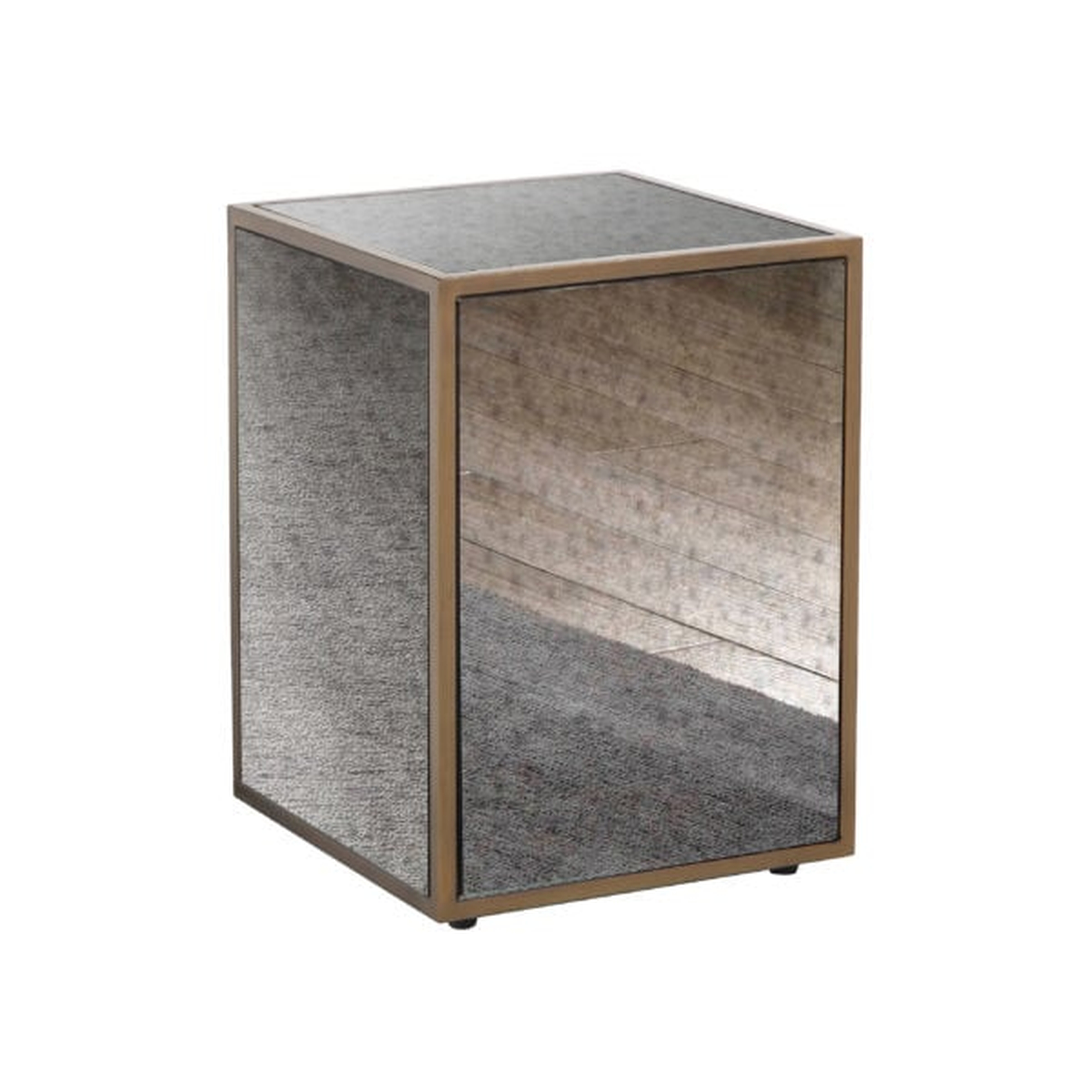 Presley Mirrored Side Table - TOV FURNITURE