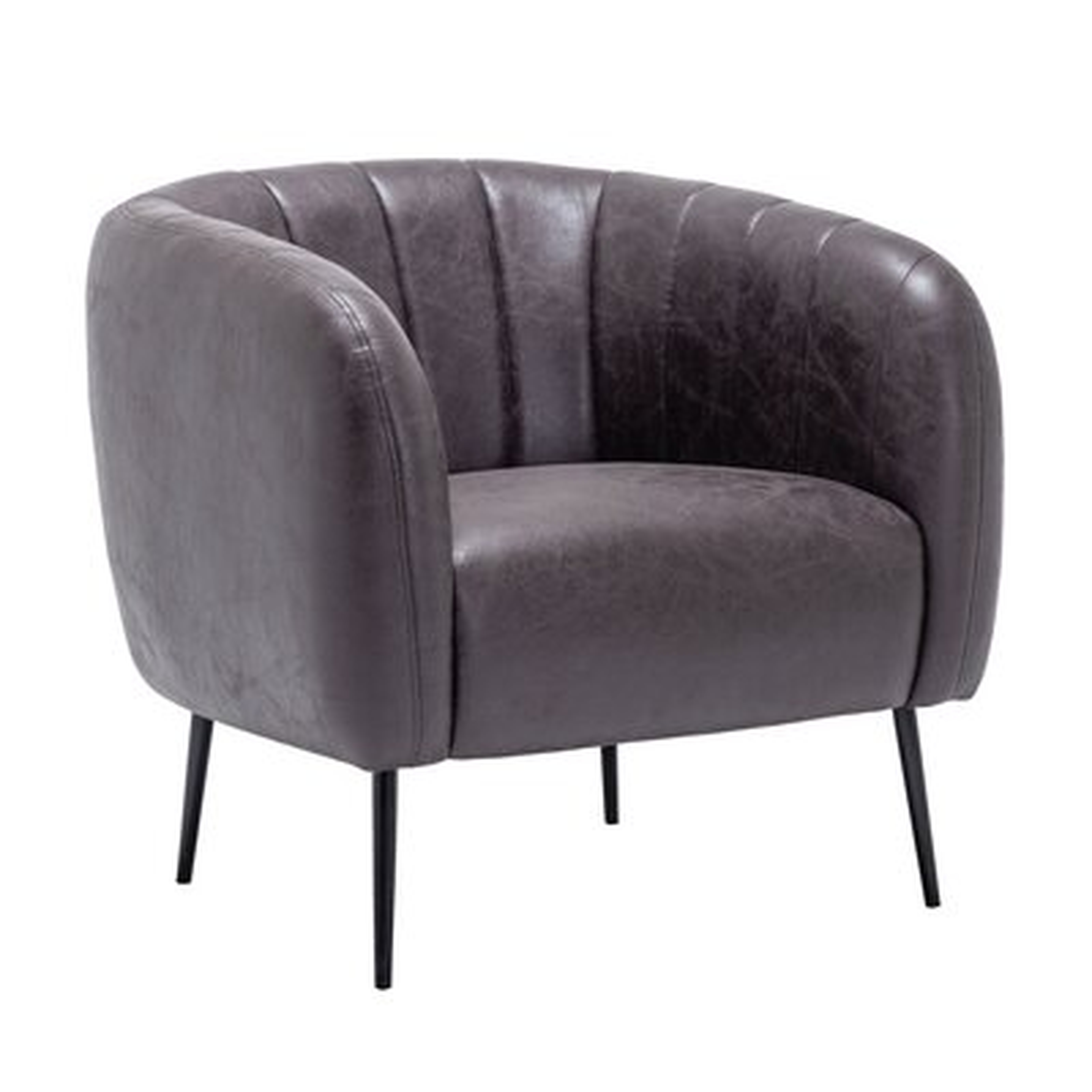 Indianola 30.3" Wide Polyester Barrel Chair - Wayfair