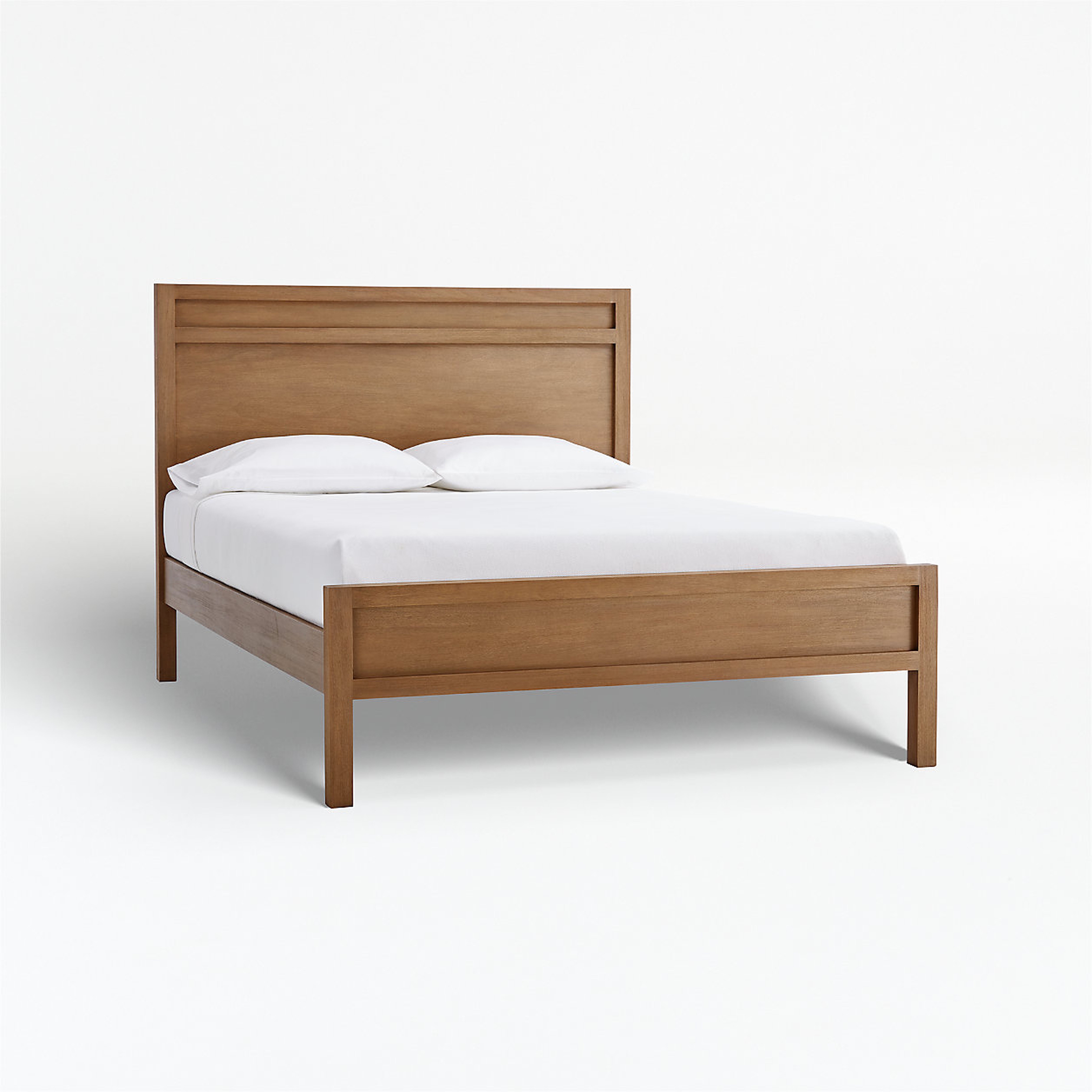 Keane Driftwood King Bed - Crate and Barrel