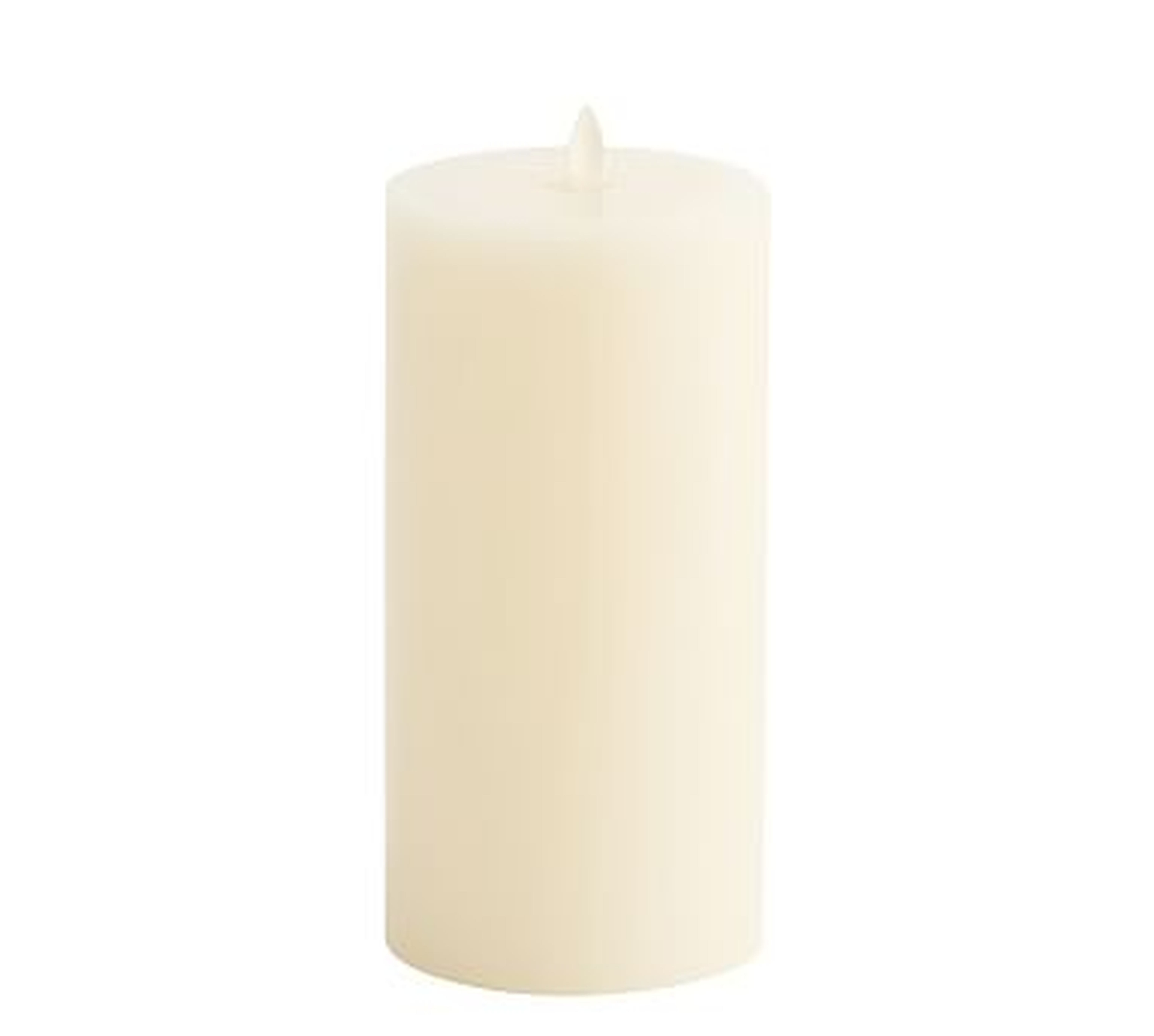 Premium Flickering Flameless Wax Pillar Candle, Ivory - 3" x 6" - Pottery Barn