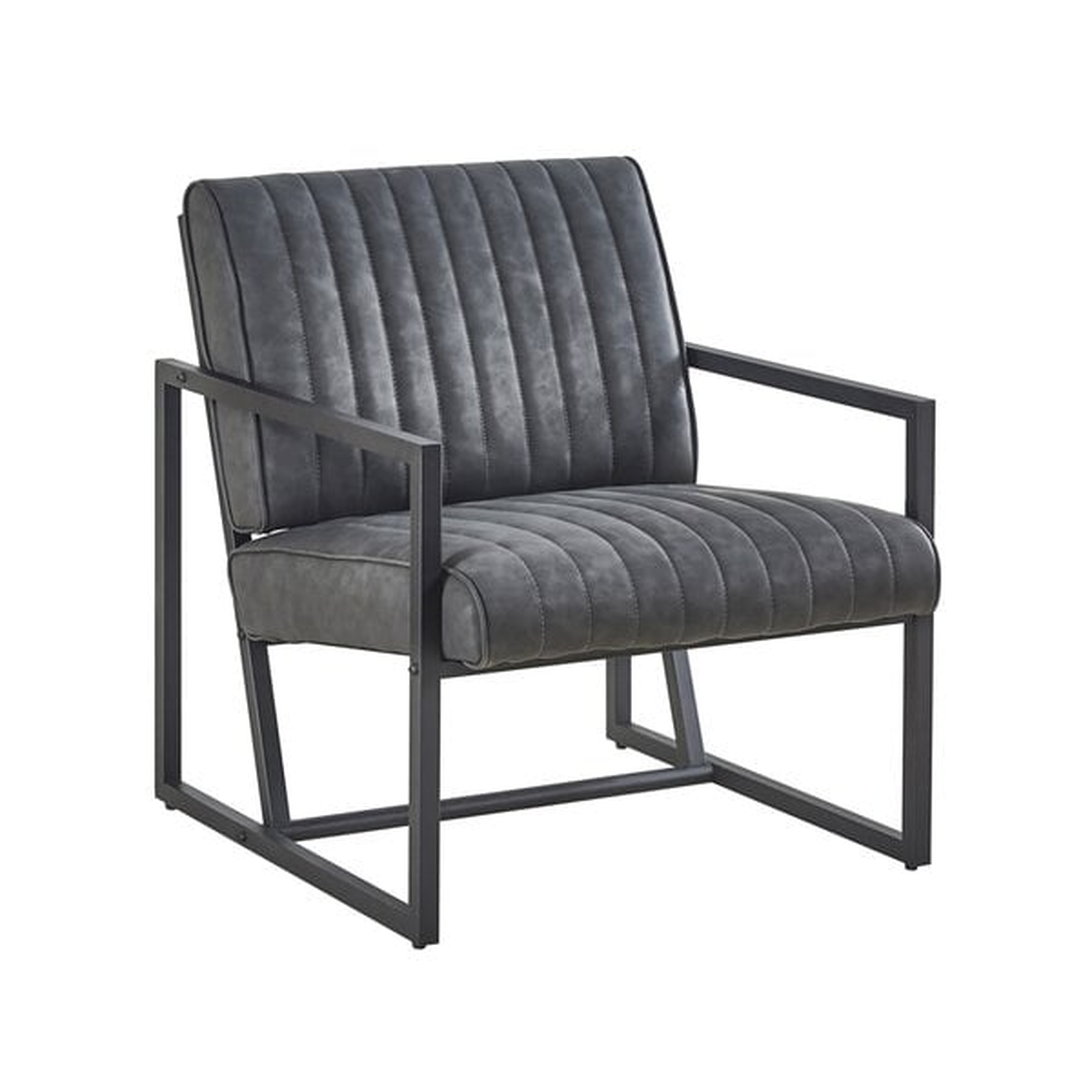 Malibudo Steel Frame PU Leather Accent Chair Armchair - Perigold