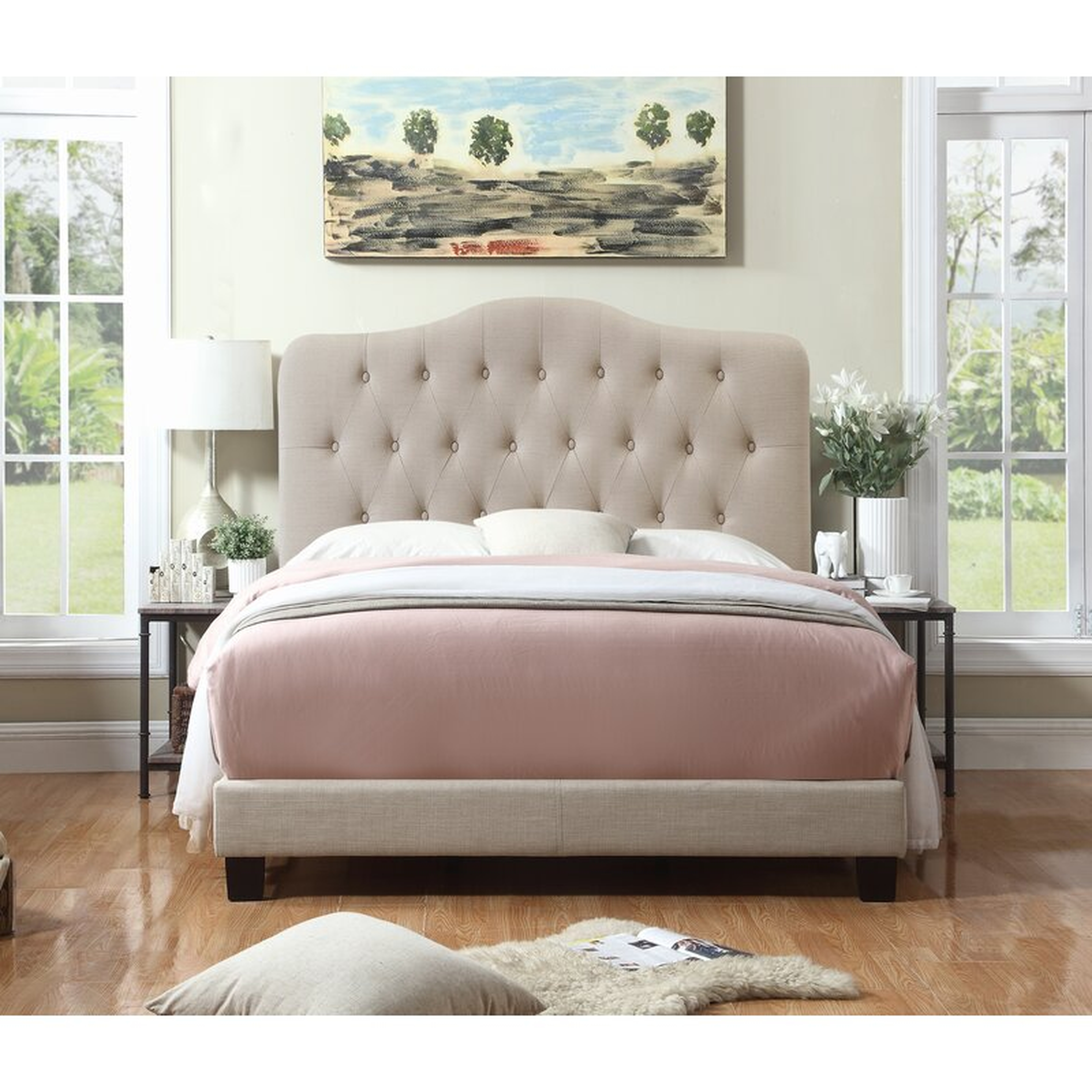 Folmar Tufted Upholstered Low Profile Standard Bed - Wayfair
