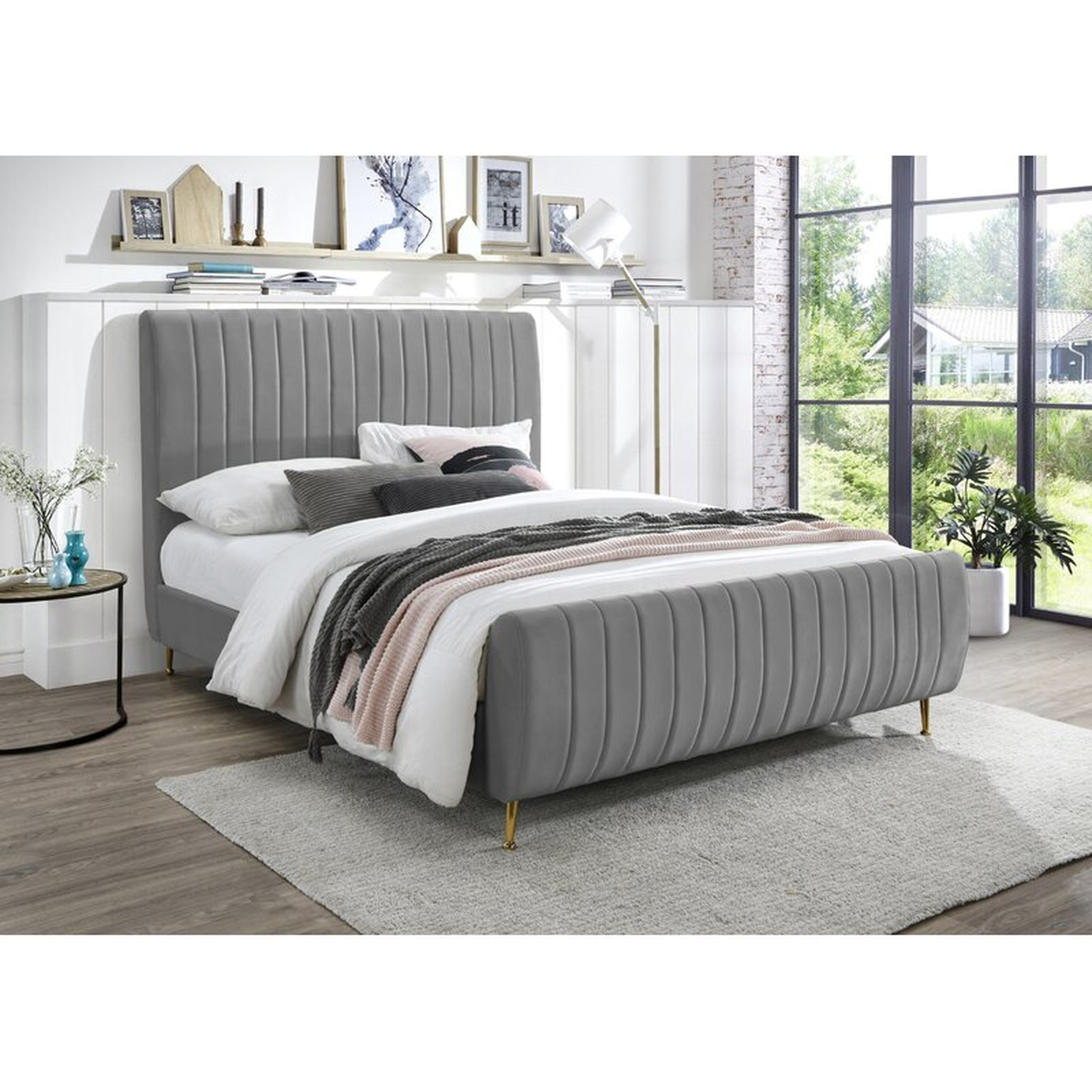 Summersville Tufted Upholstered Low Profile Platform Bed  Summersville Tufted Upholstered Low Profile Platform Bed  Summersville Tufted Upholstered Low Profile Platform Bed  Summersville Tufted Upholstered Low Profile Platform Bed  Summersville Tufted Uph - Wayfair