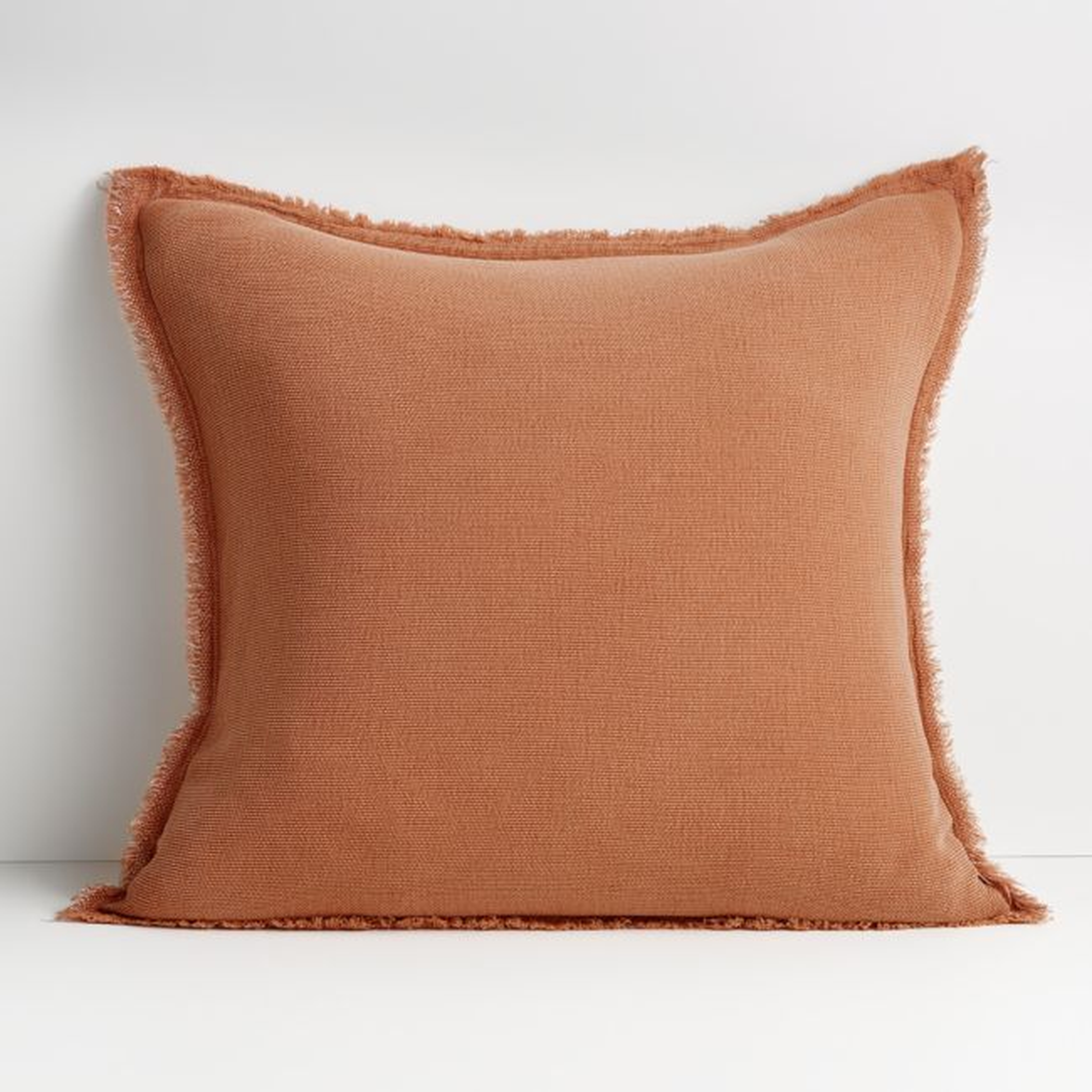 Olind 23" Clay Pillow with Down-Alternative Insert - Crate and Barrel