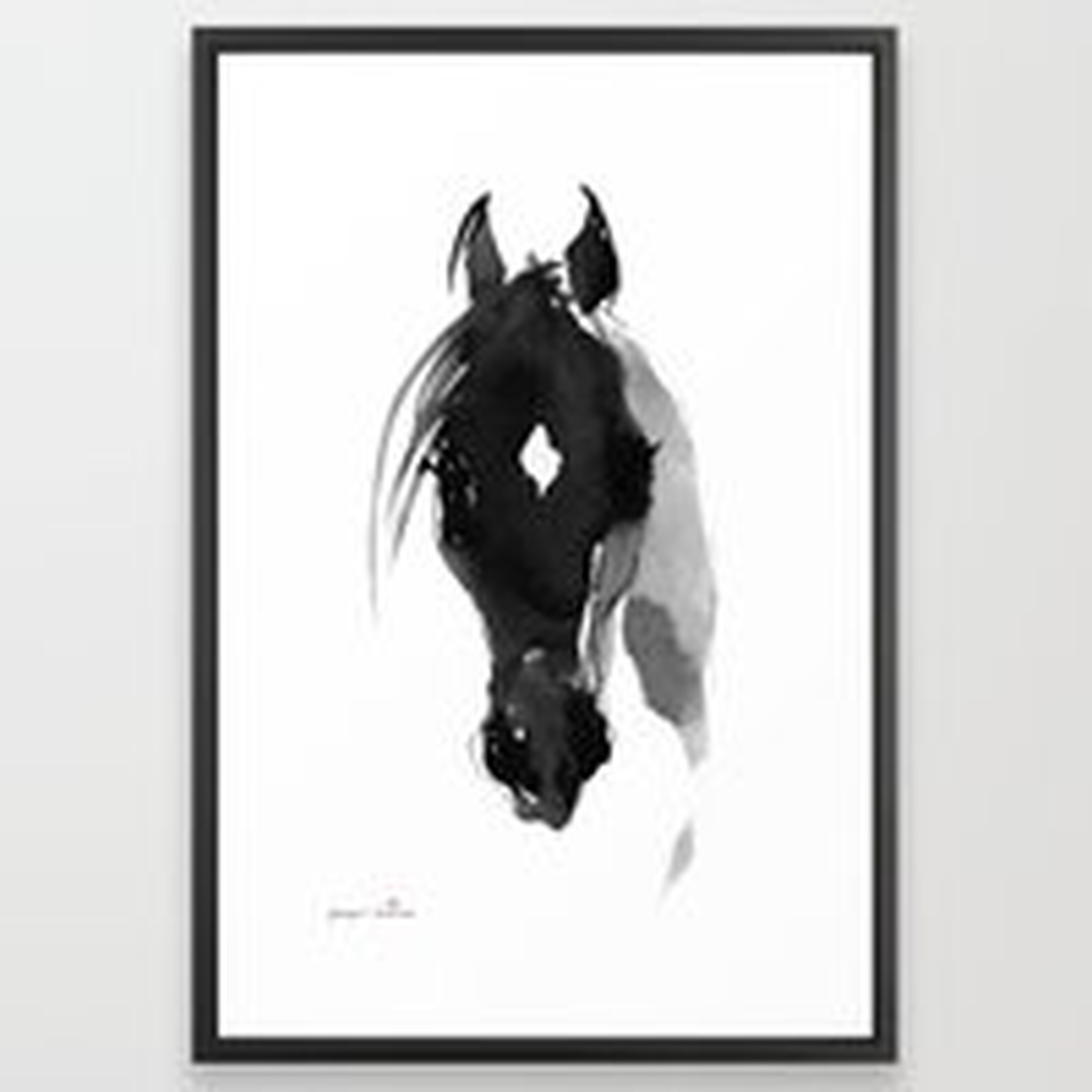 Horse (Star) Framed Art Print - Society6