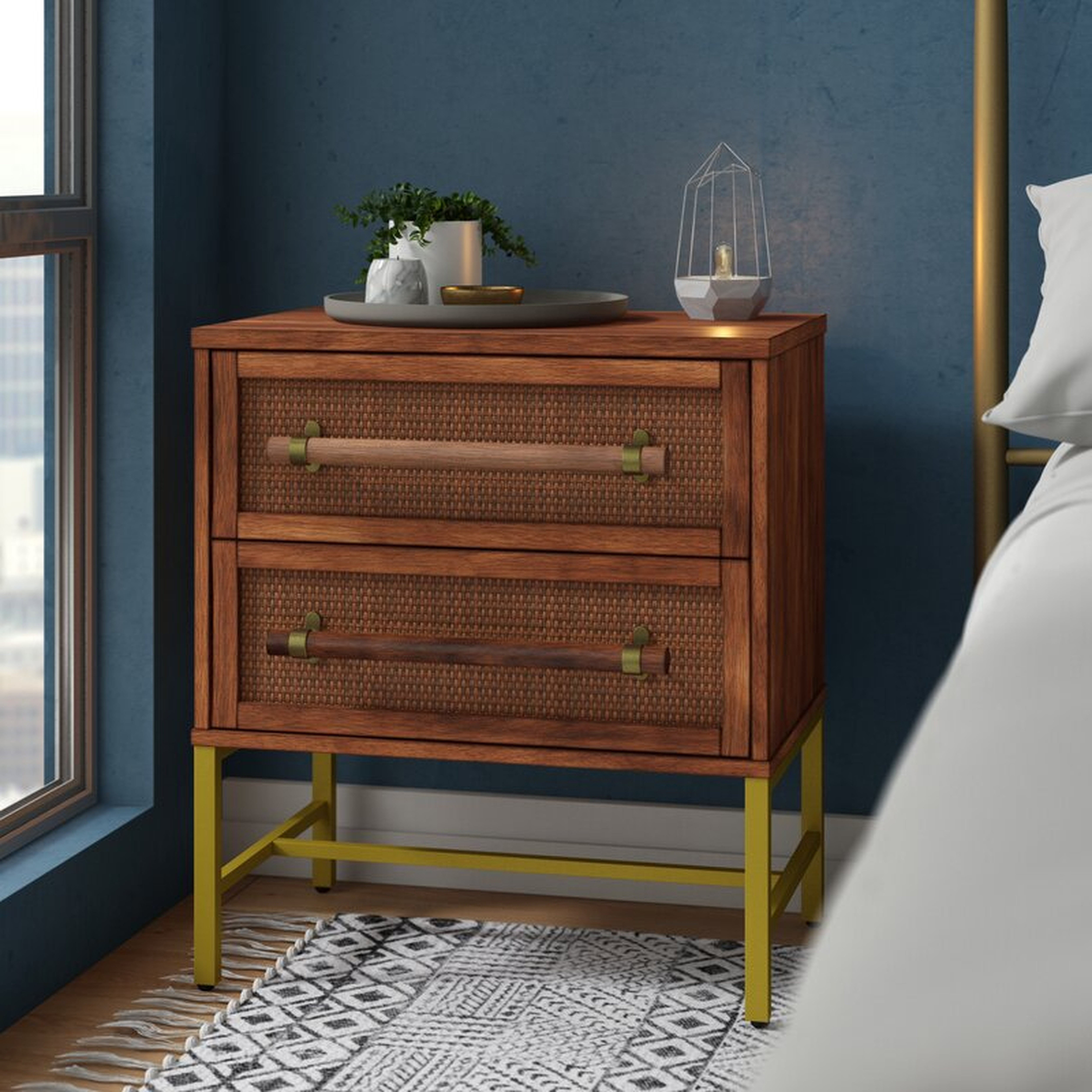 Sophia 2 Drawer Nightstand - AllModern