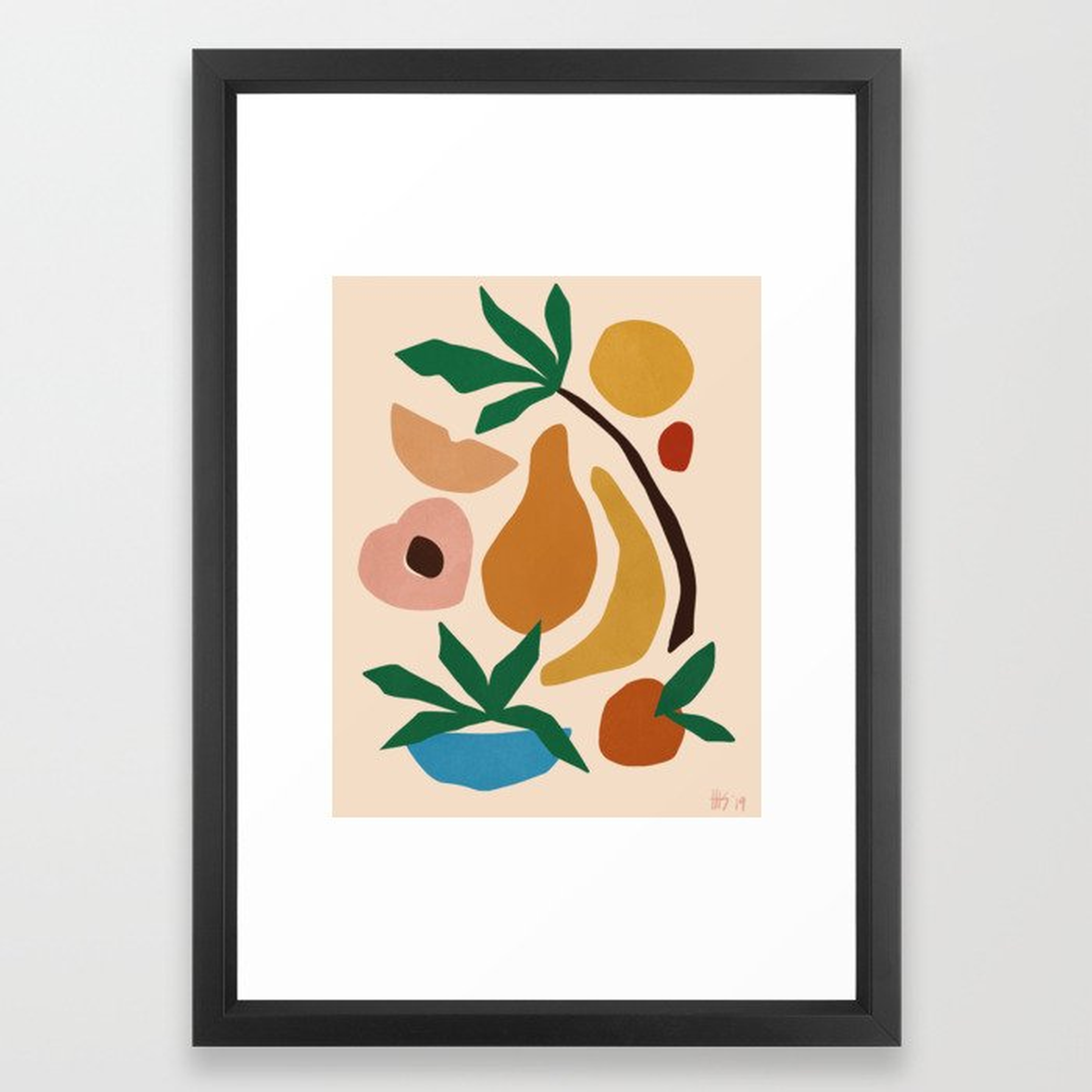Fruit salad Framed Art Print - Society6