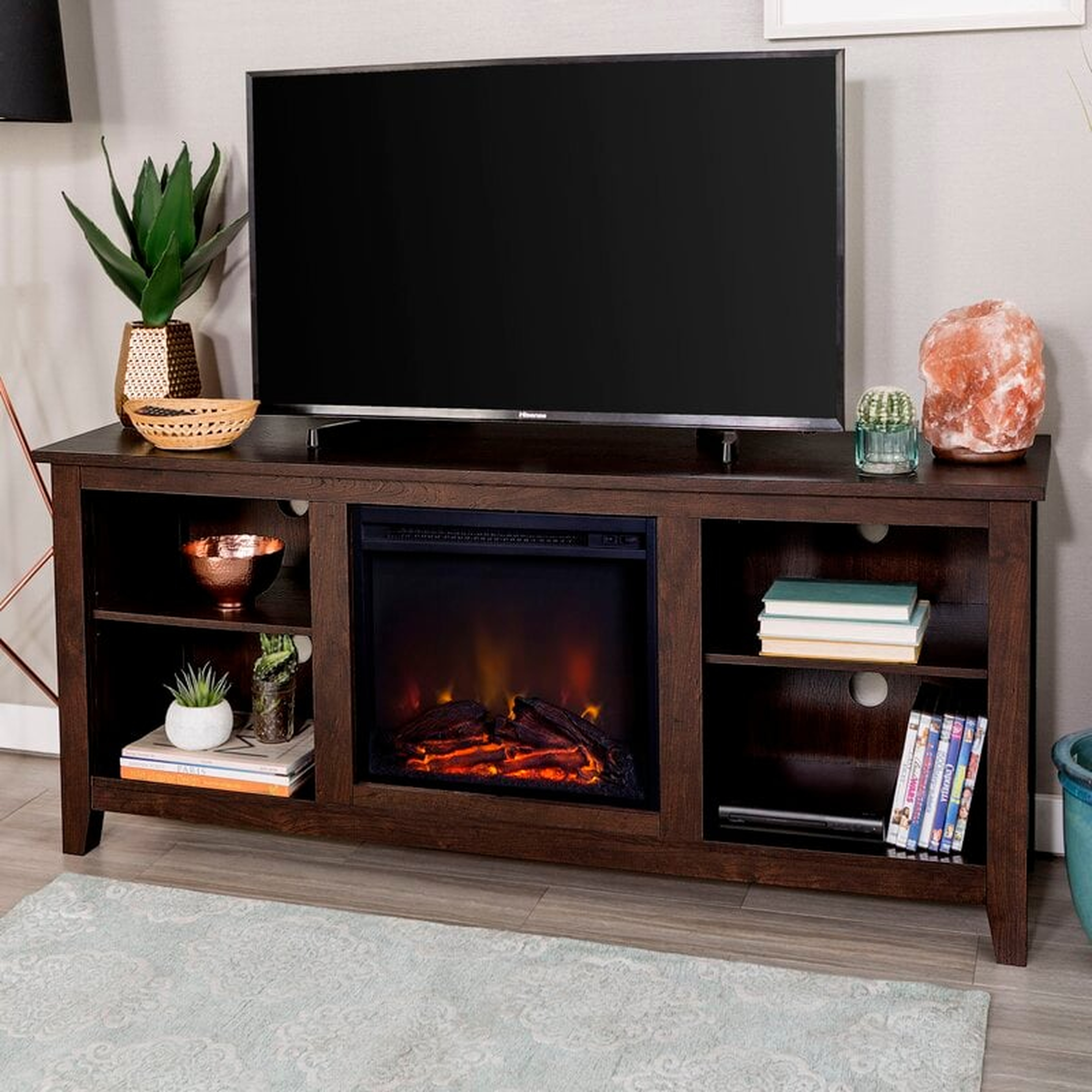 Sunbury TV Stand for TVs up to 60 inches with Fireplace Included - Wayfair