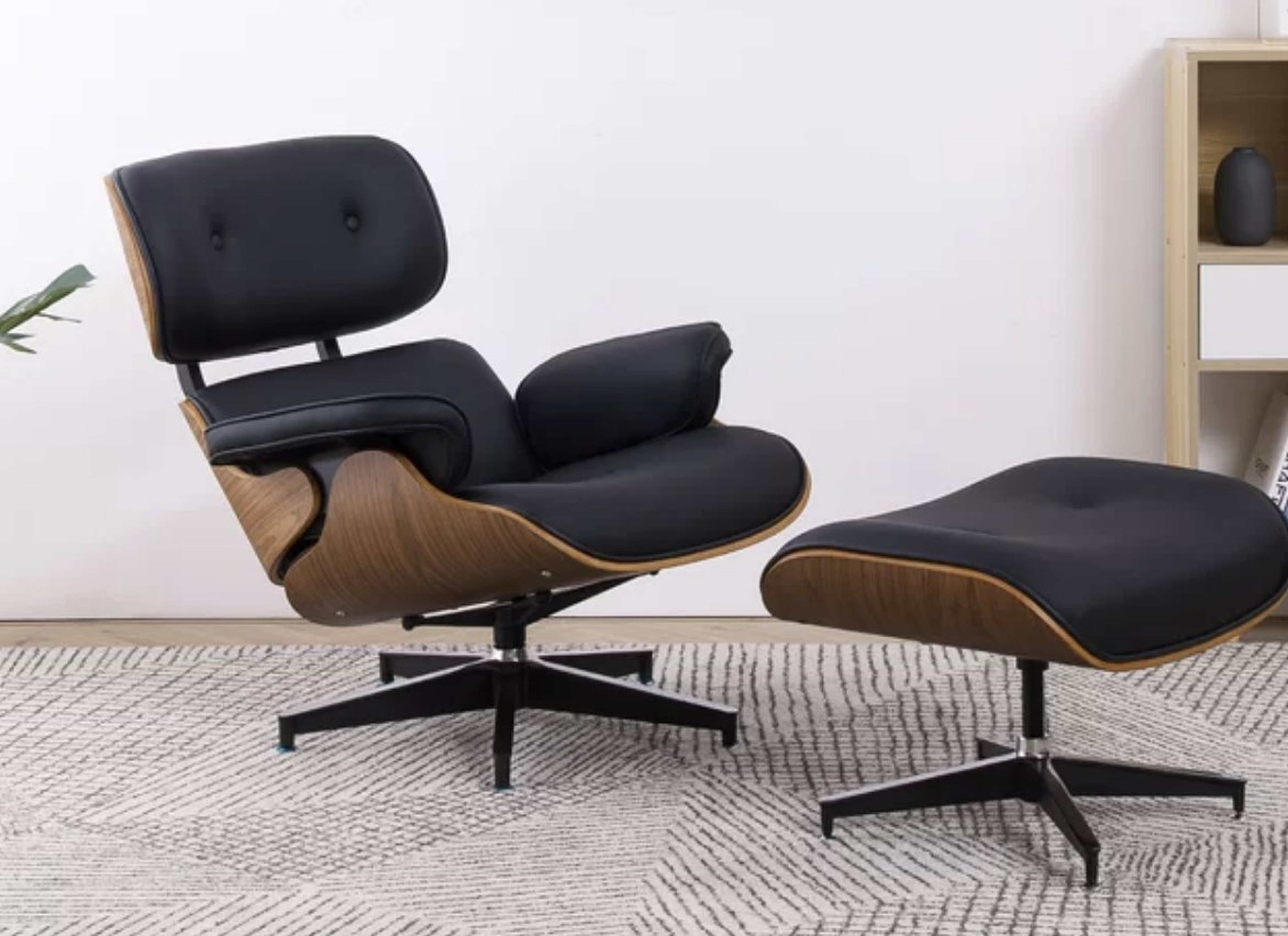 Landes 2 Piece Swivel Lounge Chair and Ottoman - Wayfair