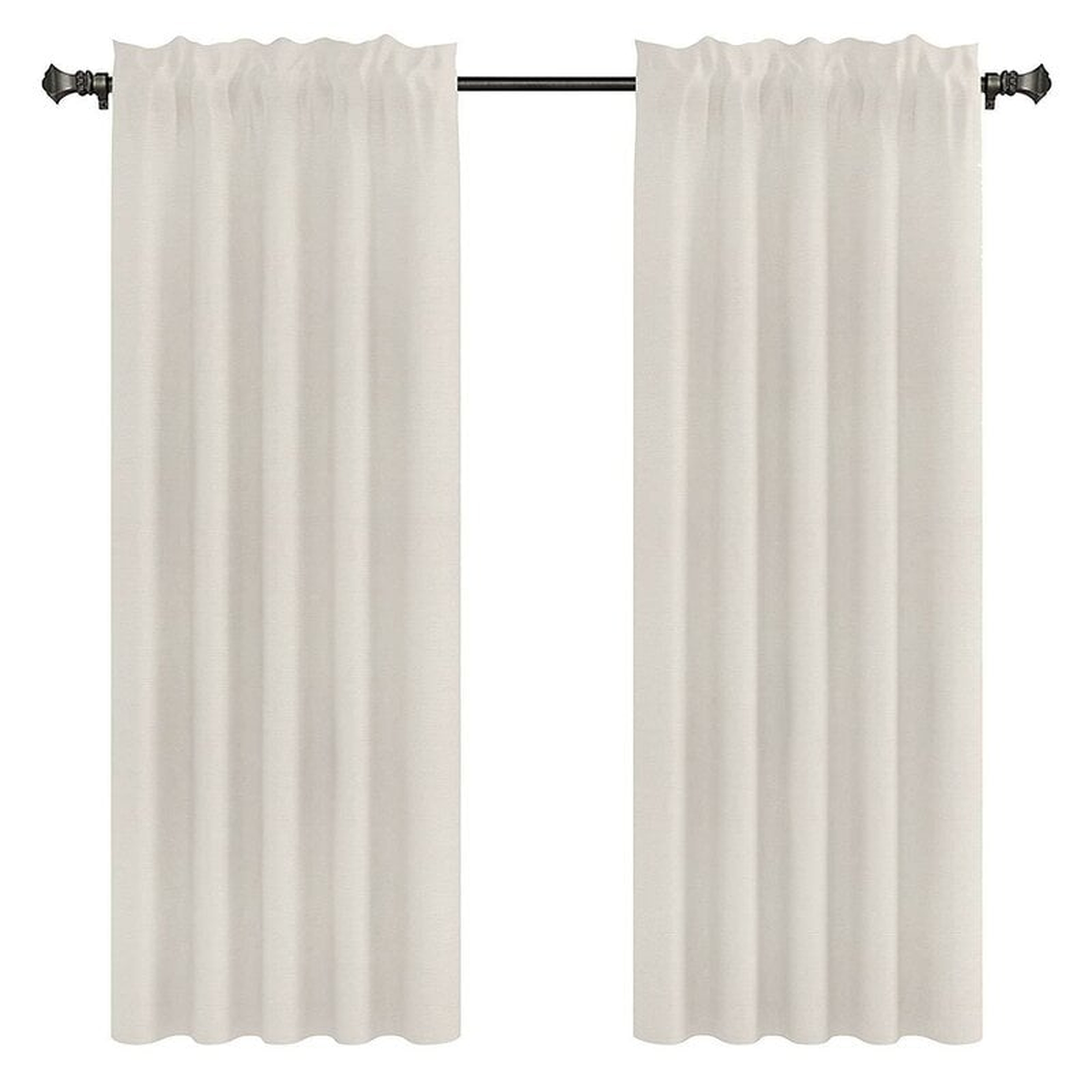 Capra Drapery Solid Curtain Panels -  96", set of 2 - Wayfair