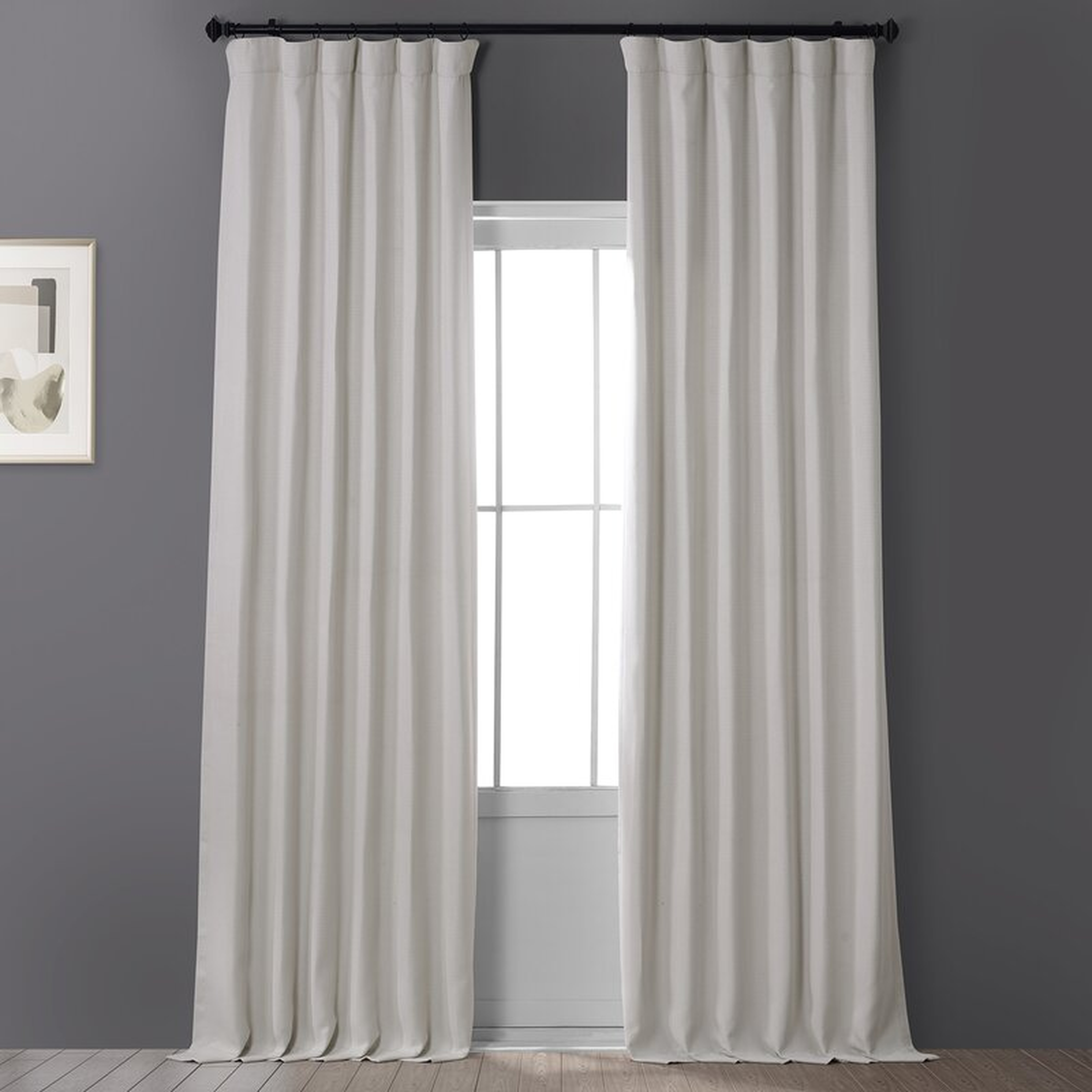 Clem Solid Blackout Rod Pocket Single Curtain Panel Beige/Tan 50x96 - Wayfair