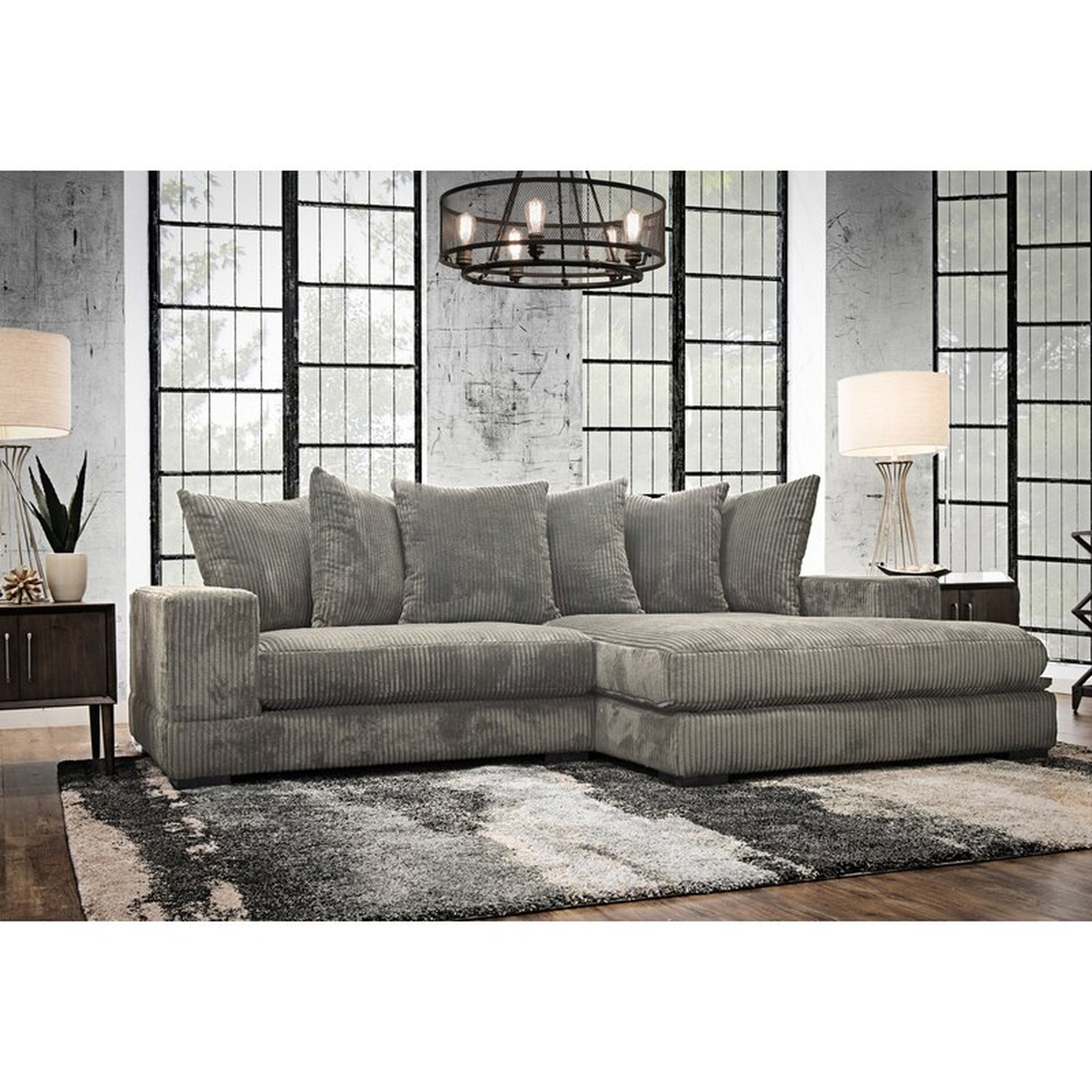 Luxe Right Hand Facing Sectional - Wayfair