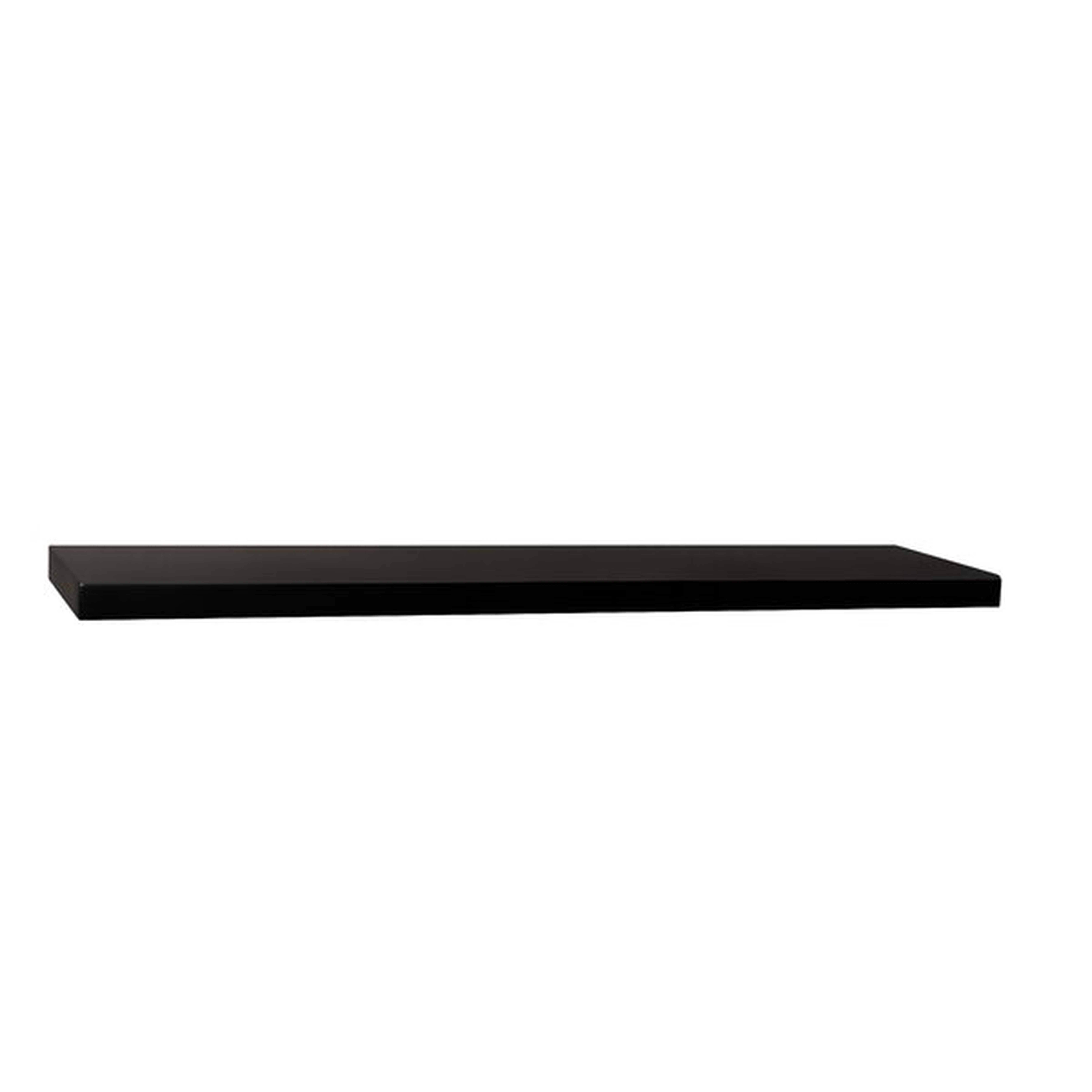 1.25" H x 24" W x 8" D Black Kennesaw Floating Wall Shelf - Wayfair