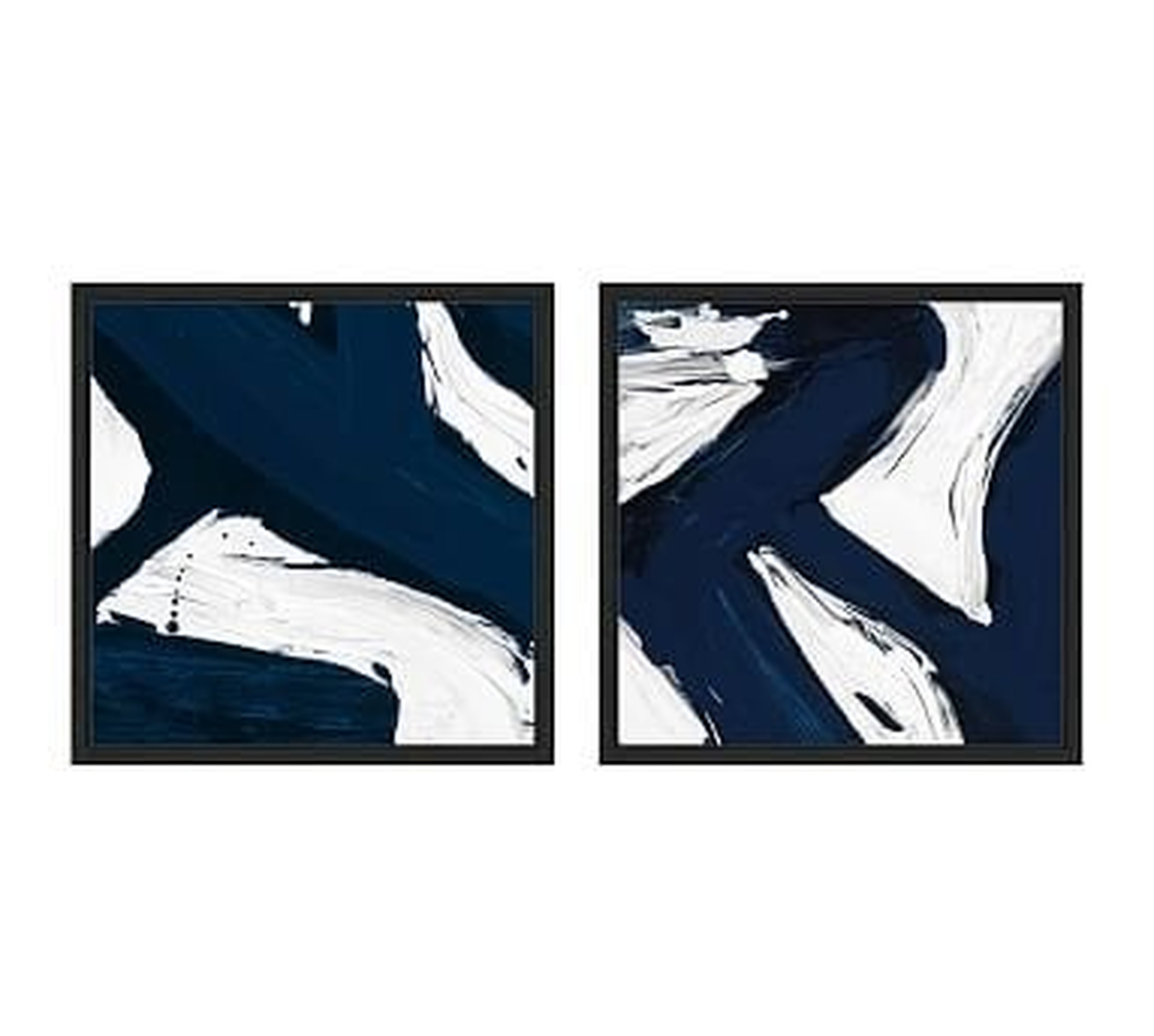 Modern Abstract Canvas, Set of 2 - Pottery Barn