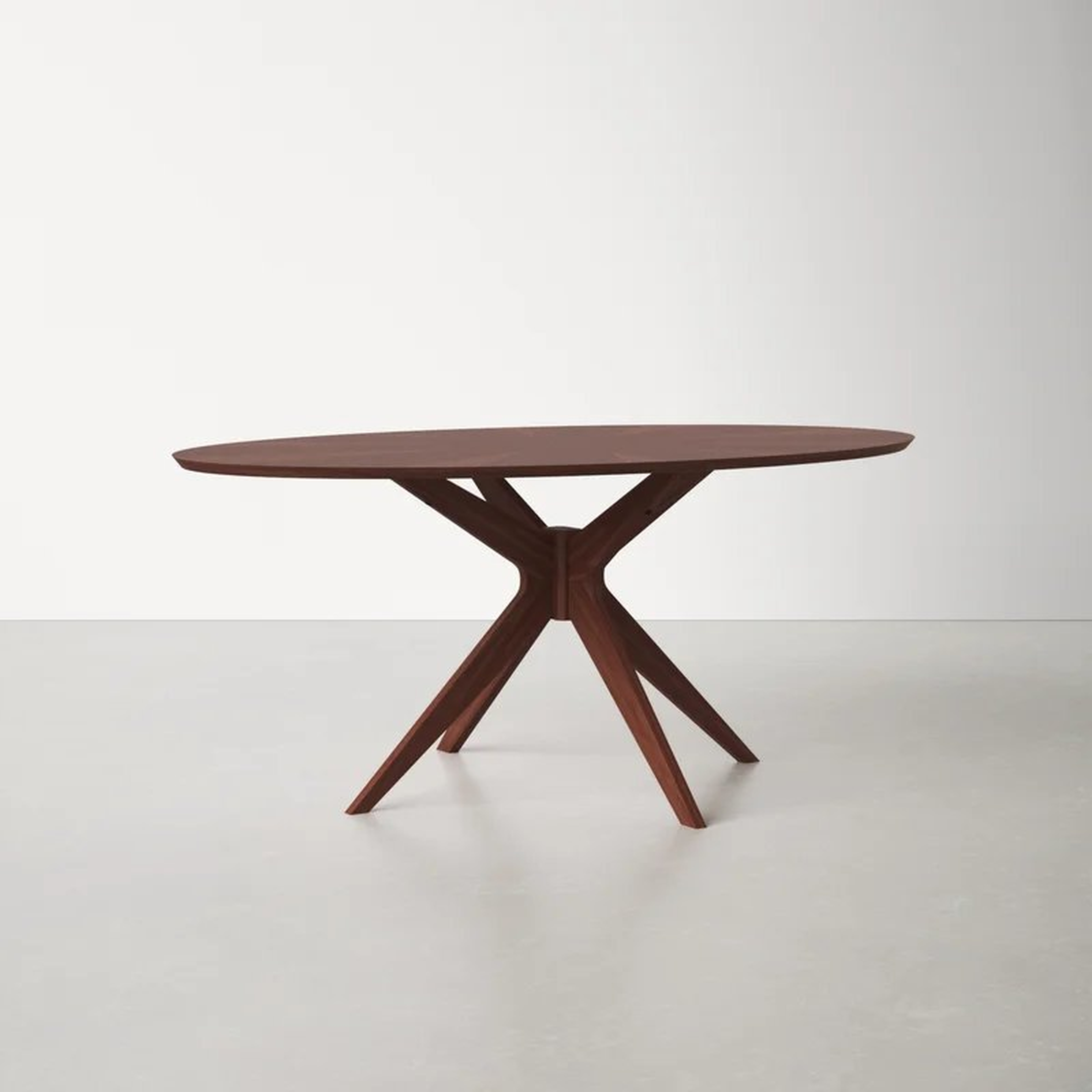 Thomas 70.5'' Solid Walnut Pedestal Dining Table - Wayfair