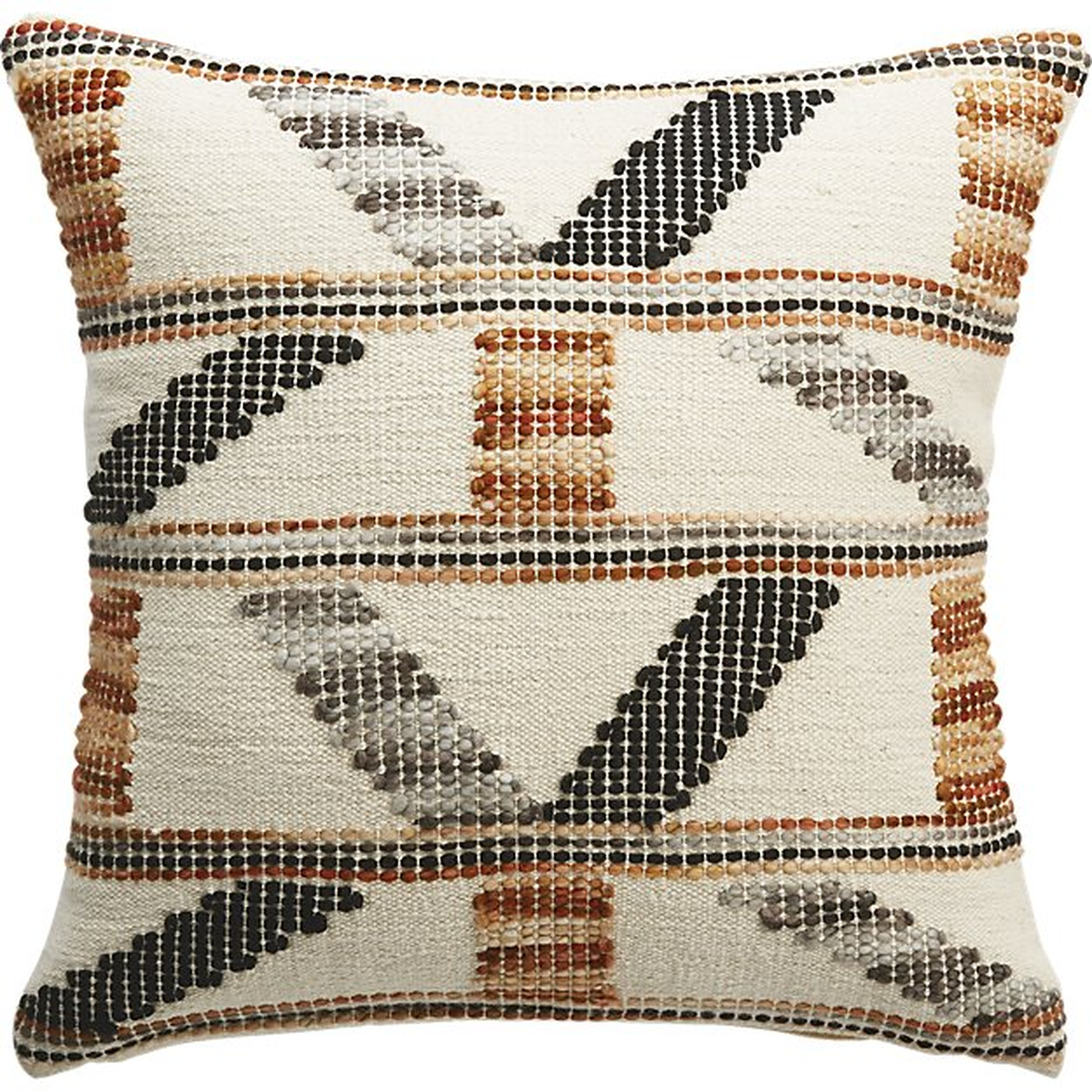 Dorado Handwoven Pillow, Down-Alternative Insert, 16" x 16" - CB2